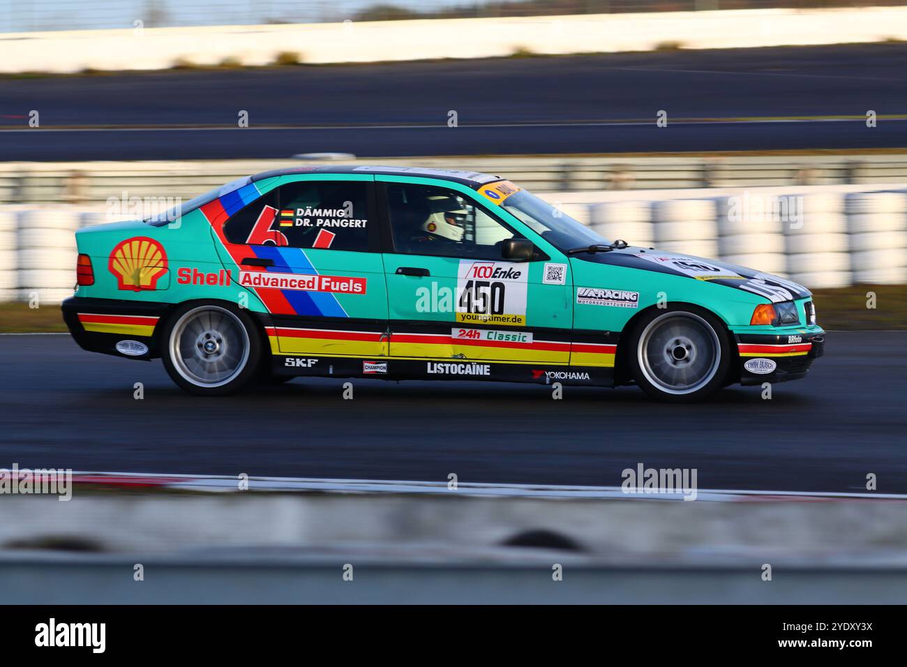 #450 Thomas Daemmig (Chemnitz/DE), BMW E36 325i, Team: Motorsport, ADAC Youngtimer Trophy, Schwedenkreuz, Nürnberg, Deutschland, 26.10.2024 Foto: Eibner-Pressefoto/Jürgen Augst Stockfoto