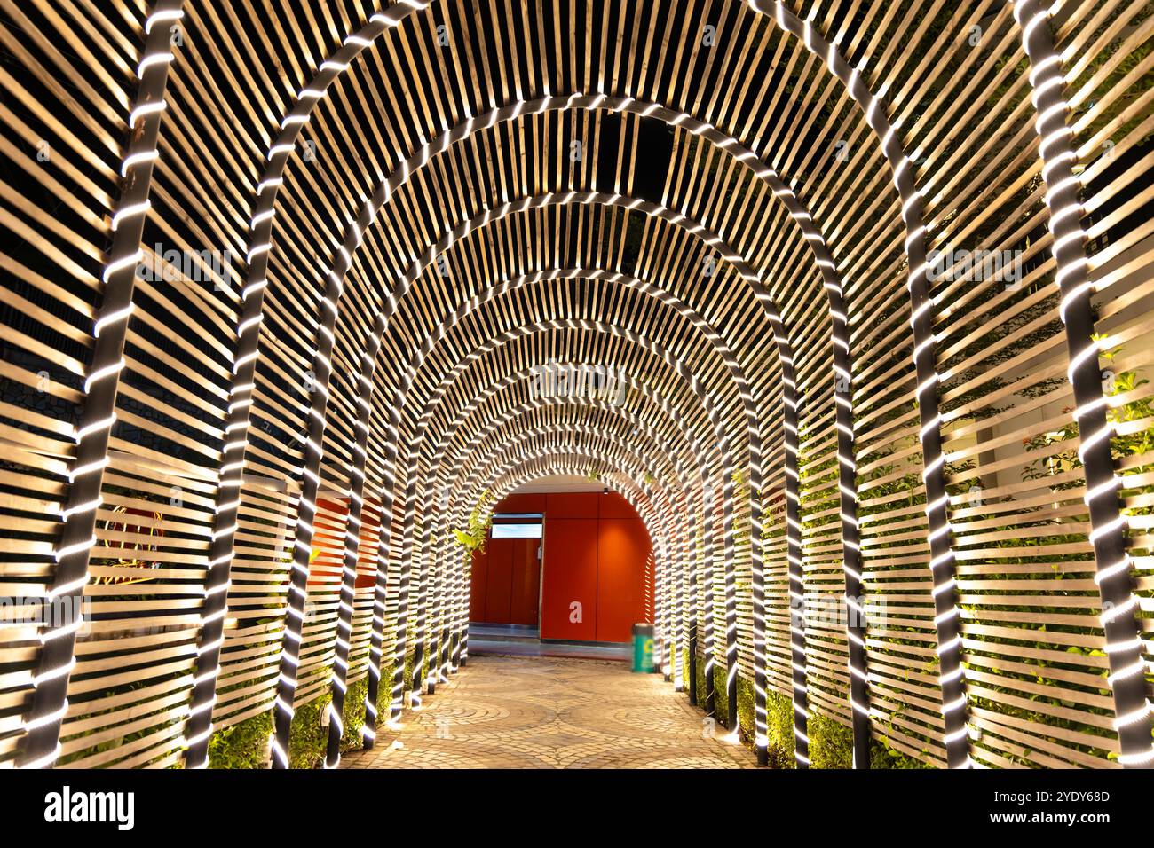 Festival Ferry Light Dekoration für Diwali Celebration im Freien Stockfoto