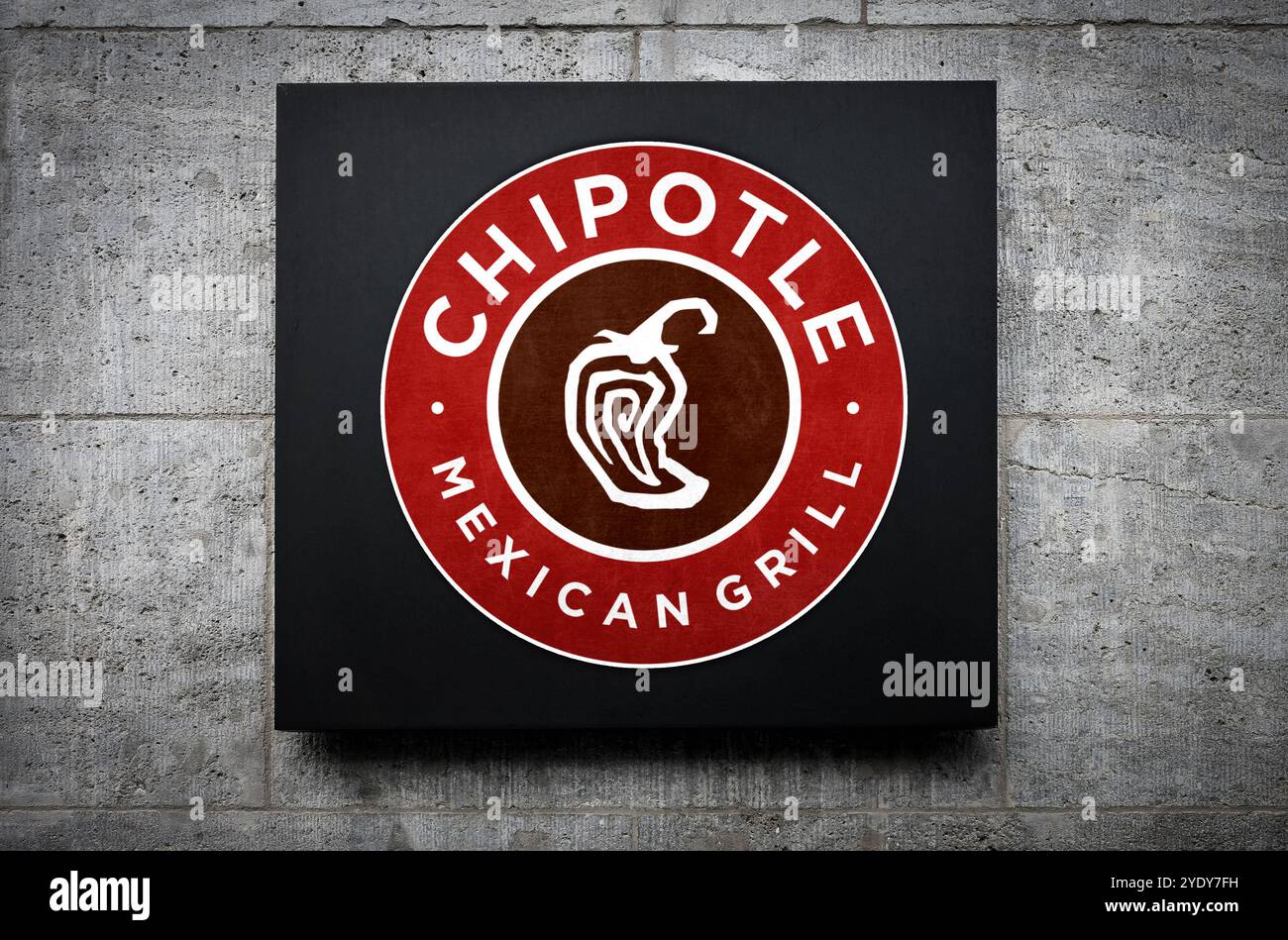 Chipotle Mexican Grill-Logo Stockfoto