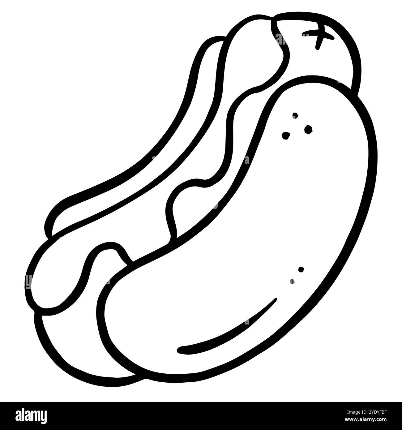 Hotdog clipart Schwarzweiß-Stockfotos und -bilder - Alamy, حجم الصورة 1300x1390