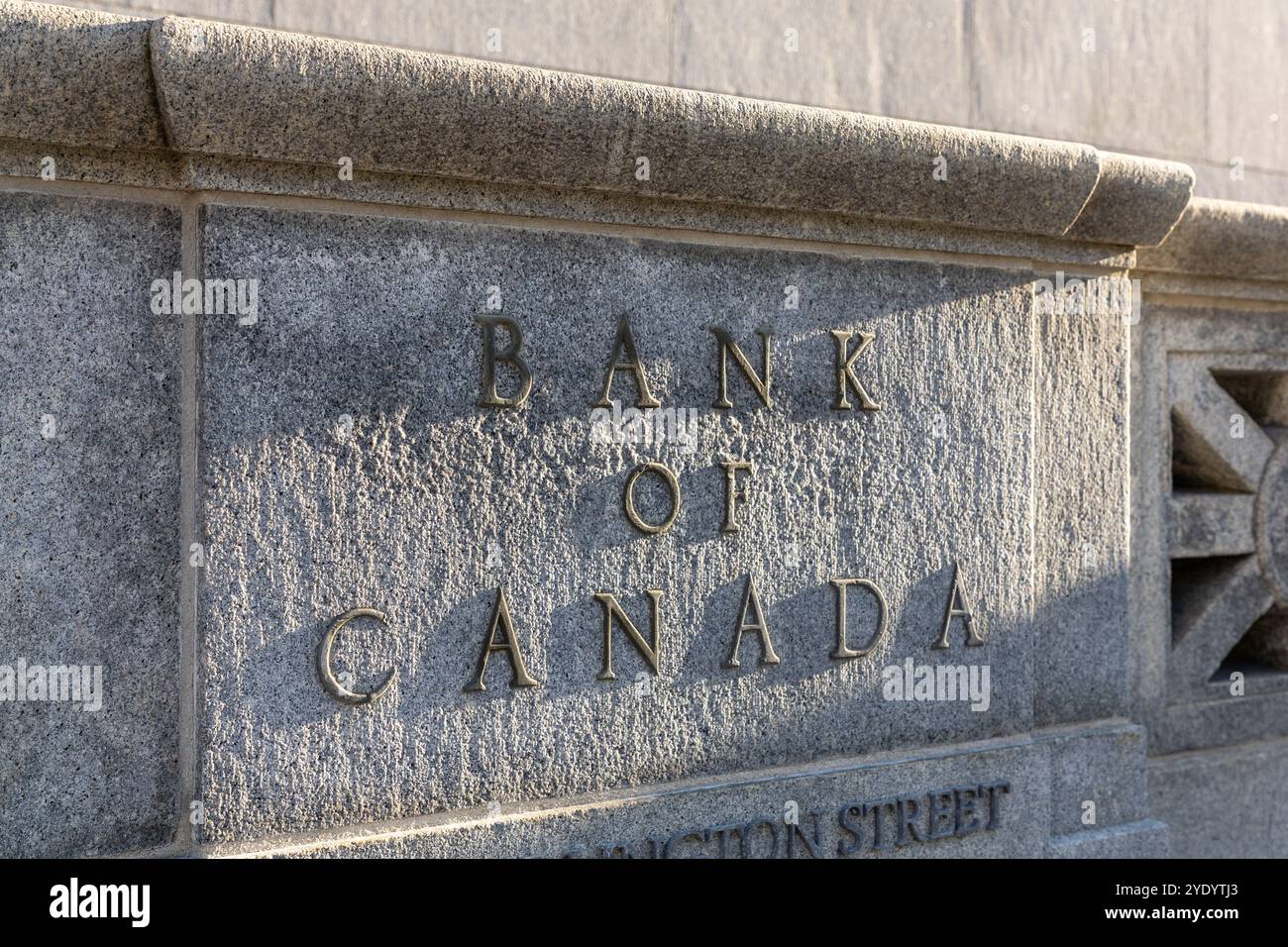 Ottawa, Kanada - 17. Oktober 2024: Gebäude der Bank of Canada im Zentrum von Ottawa. Stockfoto