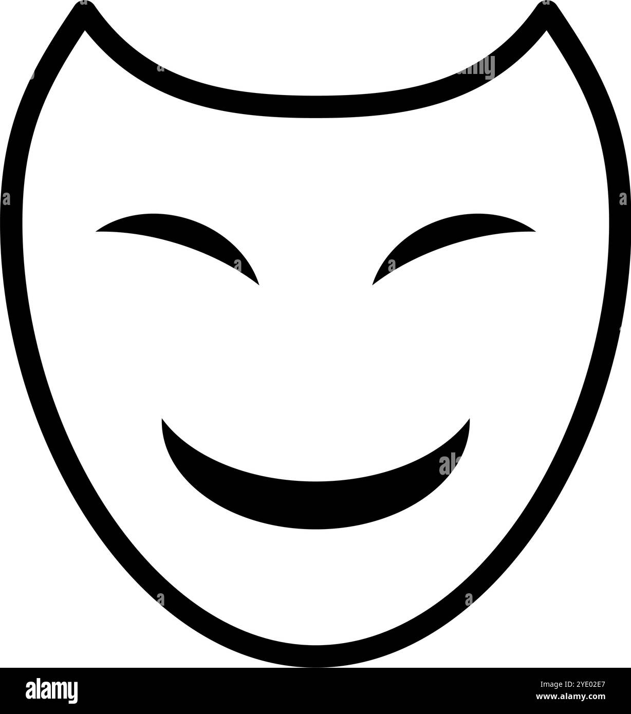 Einfaches Symbol für verdächtige Maske. Editierbarer Vektor. Stock Vektor