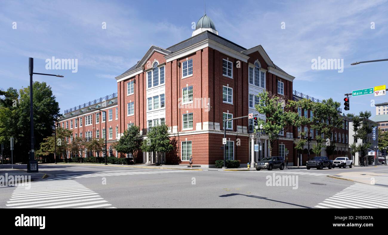 Knoxville, TN, USA-21. Sept. 2024: Howard Baker U.. S Courthouse Ecke S. Gay St. und Main Street in der Innenstadt. Stockfoto