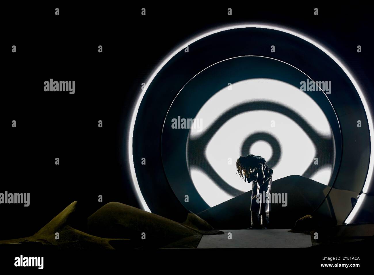 Ghali Live in der Unipol Arena Stockfoto