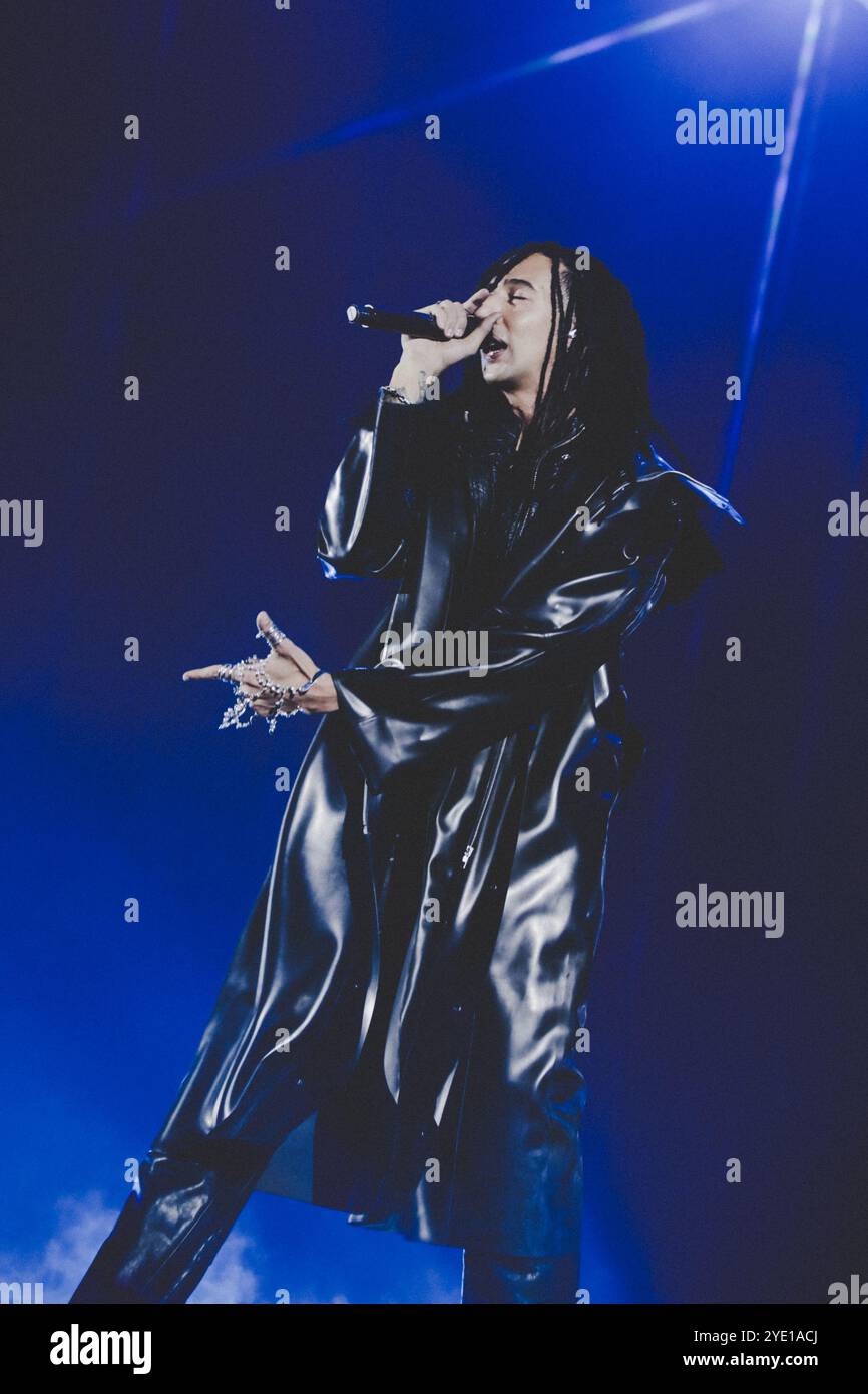 Ghali Live in der Unipol Arena Stockfoto