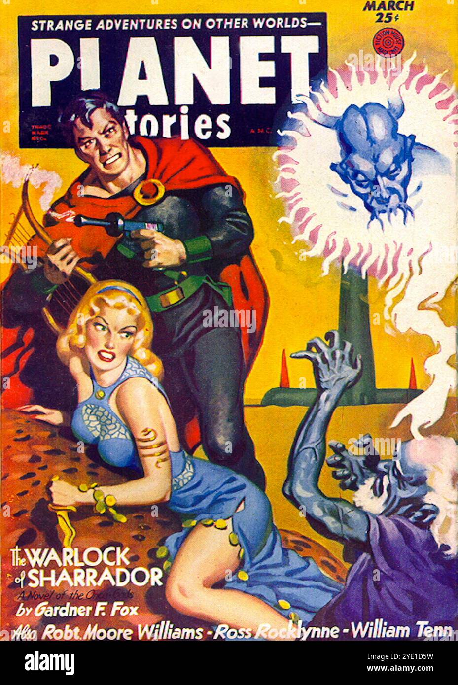 Planet Geschichten Vol. 5 #11 März 1953. Stockfoto