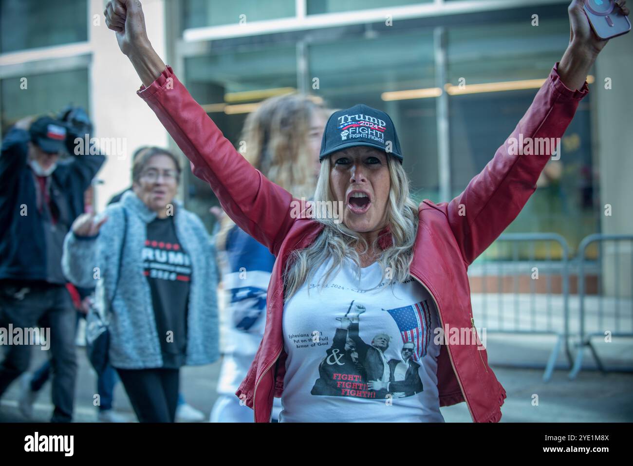 27. Oktober 2024 Madison Square Garden Trump Rally, New York City Stockfoto