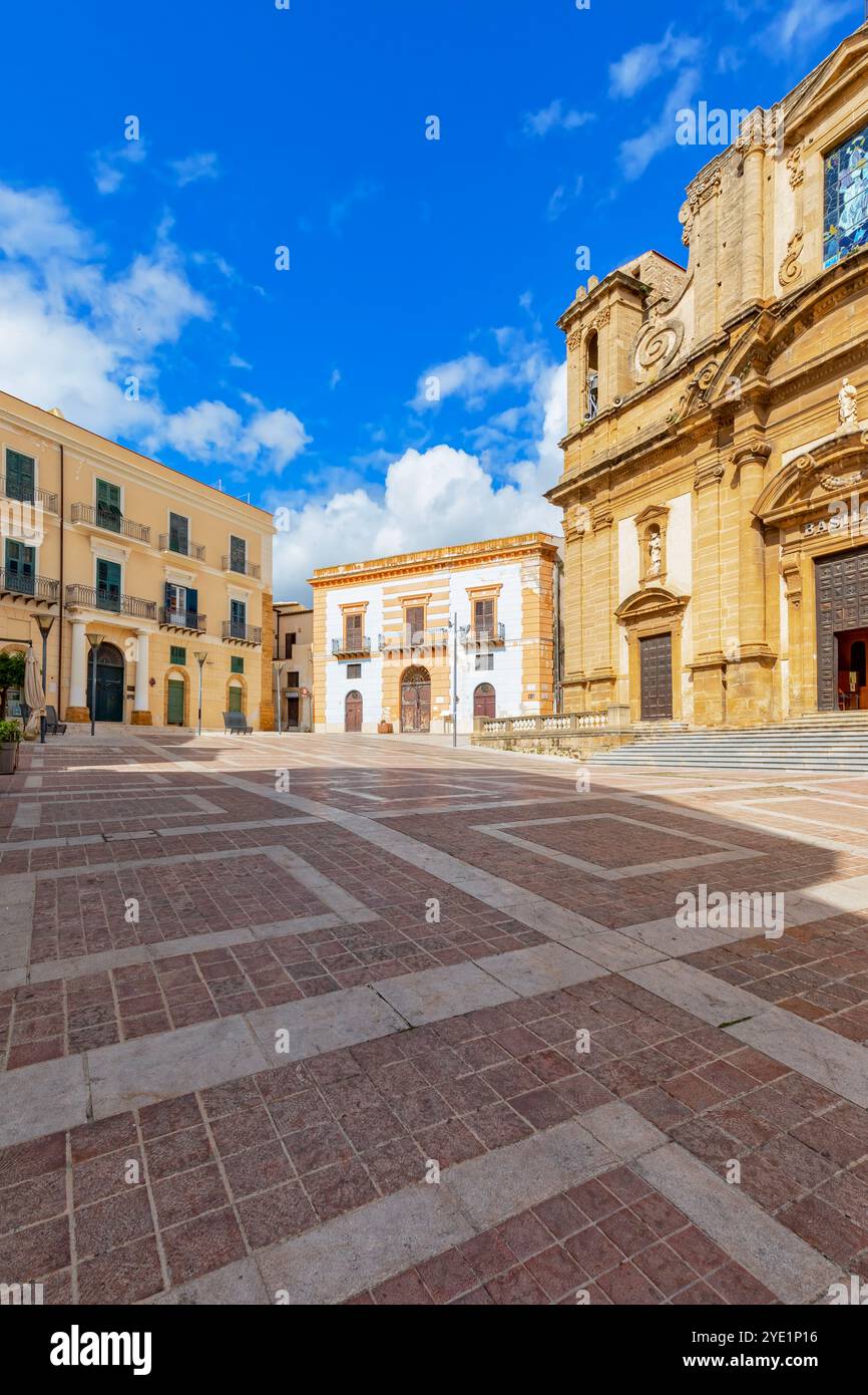 Piazza Duomo, Sciacca, Agrigento, Sizilien, Italien Stockfoto