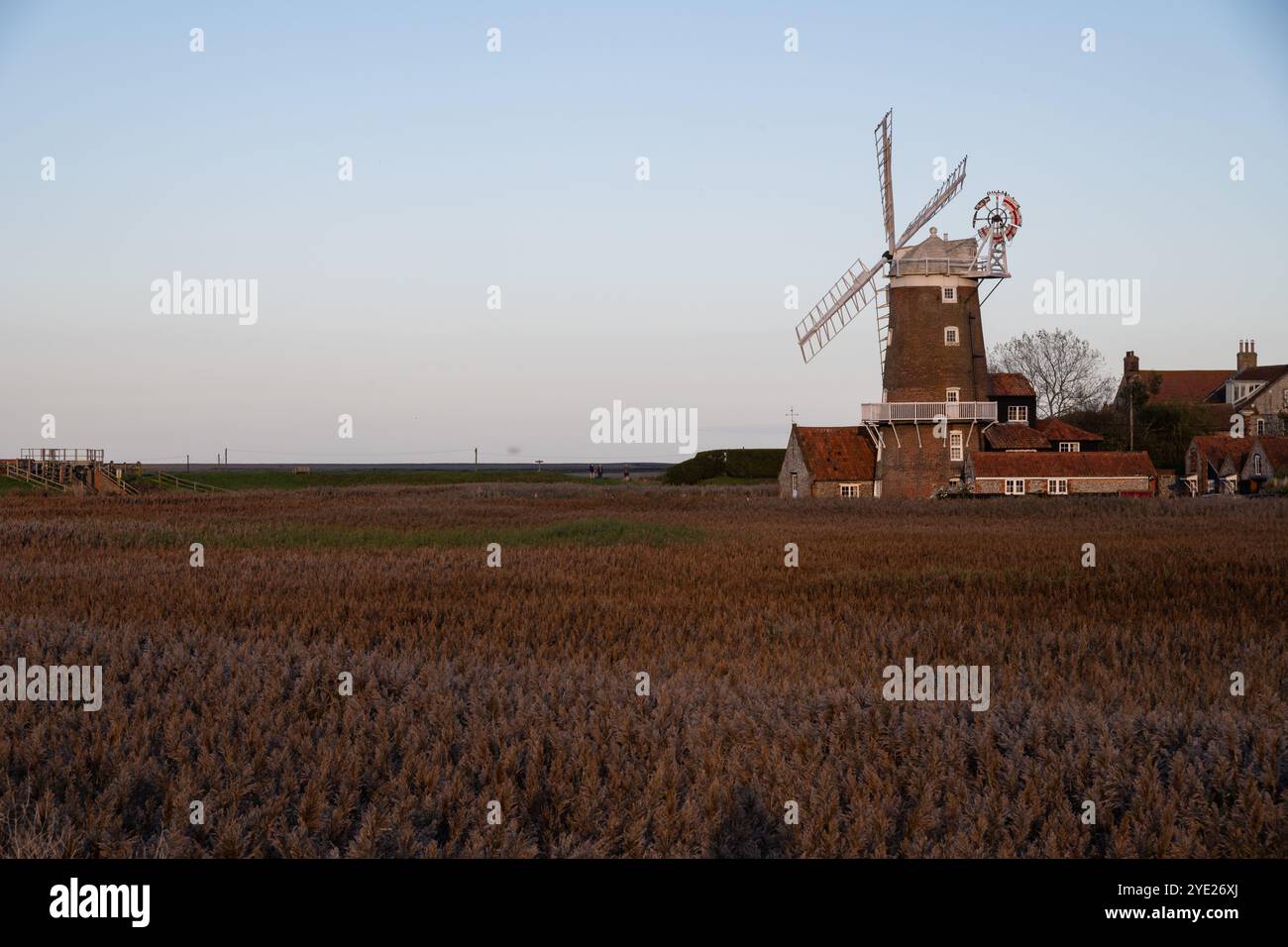 Cley Next the Sea Windmühle Stockfoto