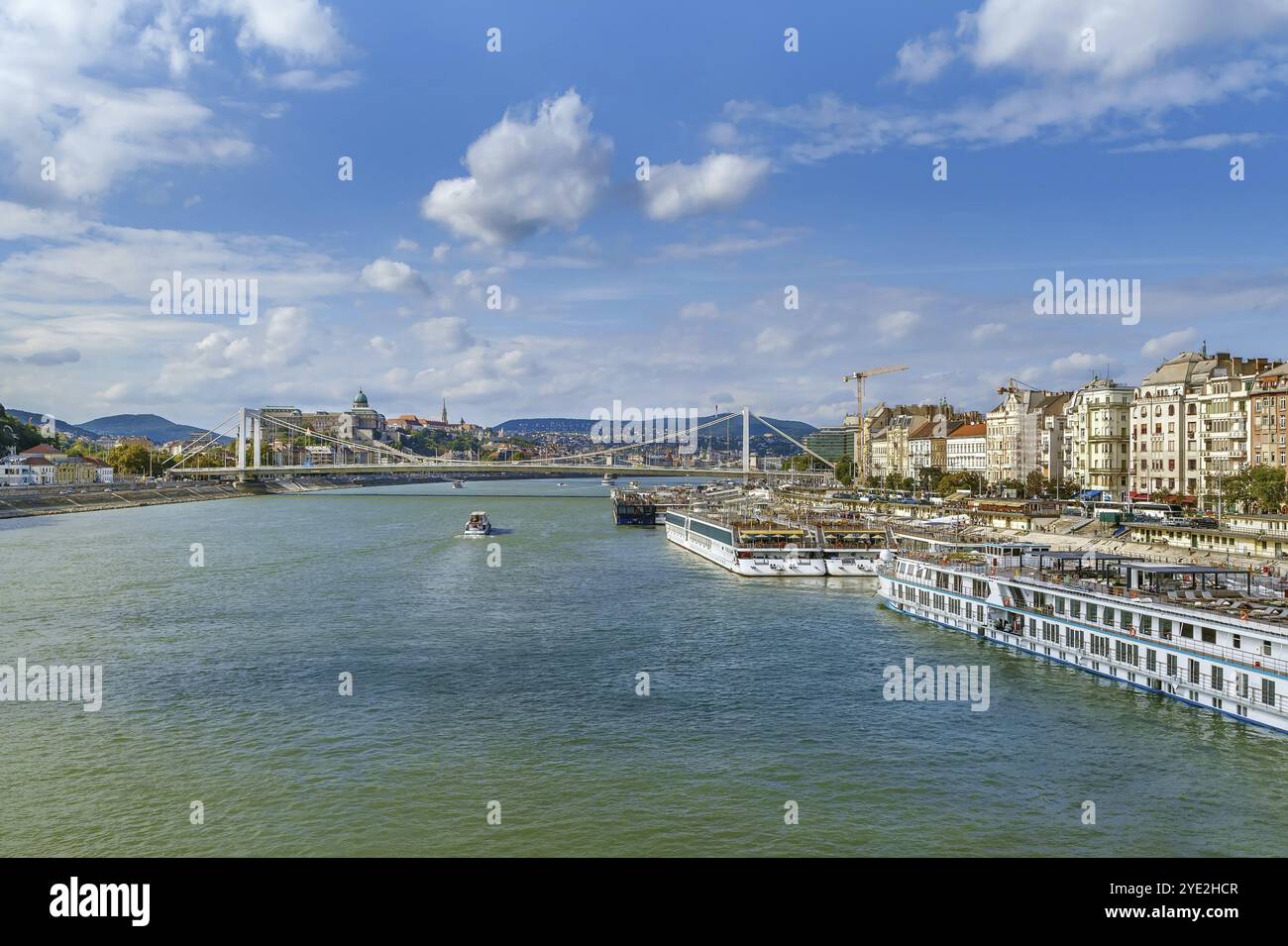 Stadtbild mit Donau im Stadtzentrum von Budapest, Ungarn, Europa Stockfoto