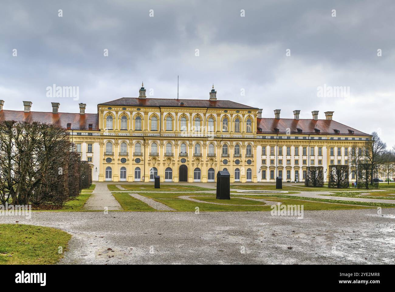 Barockes neues Schloss Schleissheim in den Vororten München, Bayern, Deutschland, Europa Stockfoto