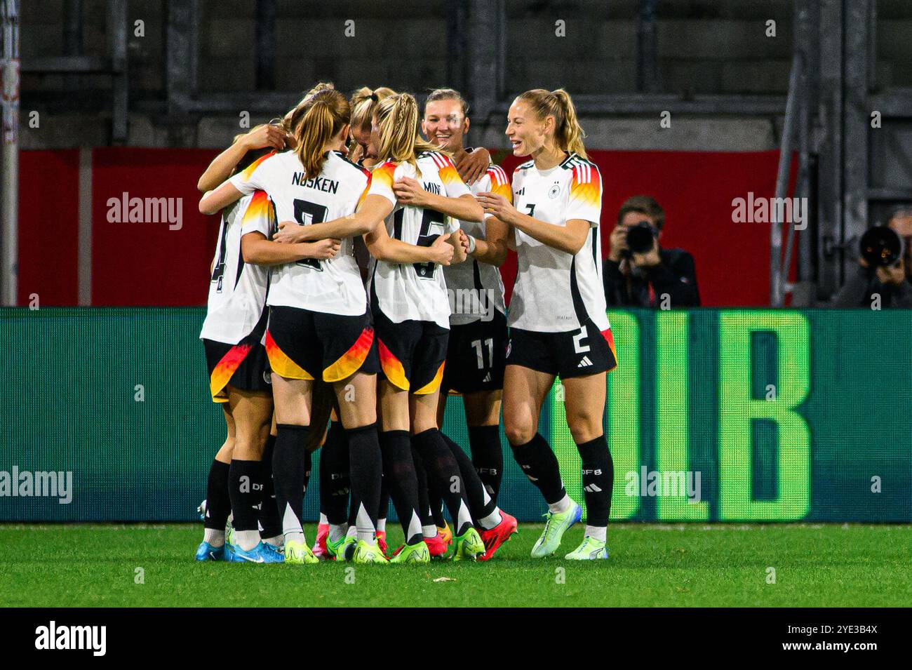 DUISBURG, DEUTSCHLAND - 28. OKTOBER 2024: Freundschaftsspiel der Nationalmannschaften Deutschland und Australien in der Schauinsland Reisen Arena Stockfoto
