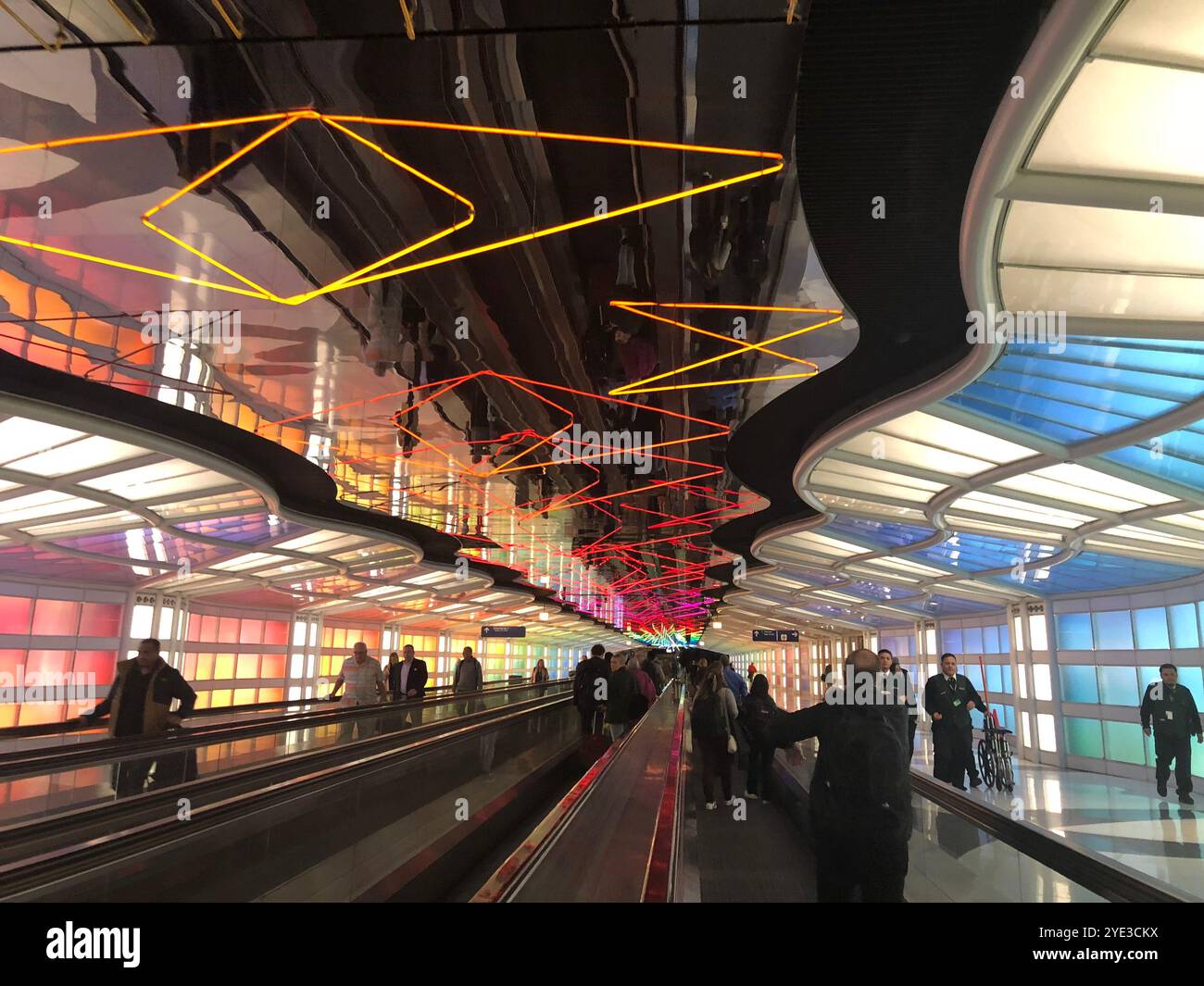 Kunst am Flughafen Chicago O'Hare Stockfoto