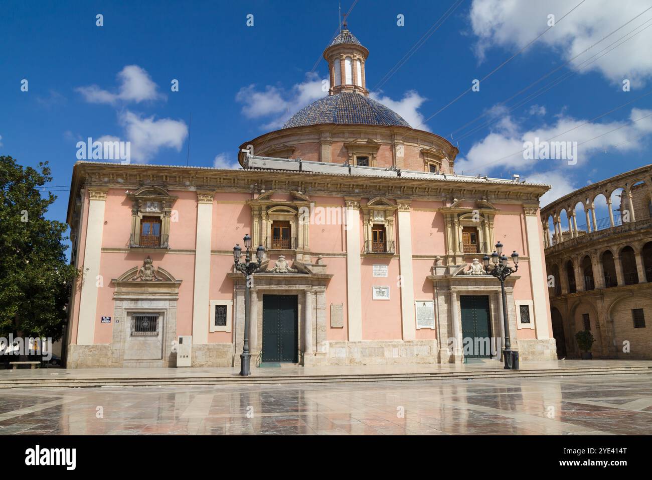 Basilika unserer Lieben Frau von den Verlassenen in Valencia, Spanien. Stockfoto