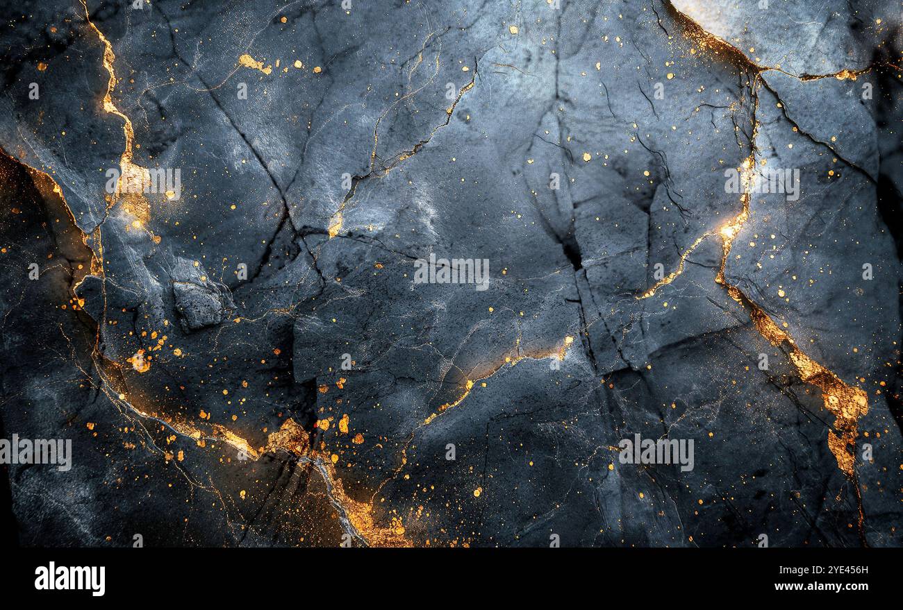 Schwarzer Steinhintergrund. Frontalansicht. Freier Kopierraum. Leere alte dunkle Zement- oder Steinmauerhintergründe. Stockfoto