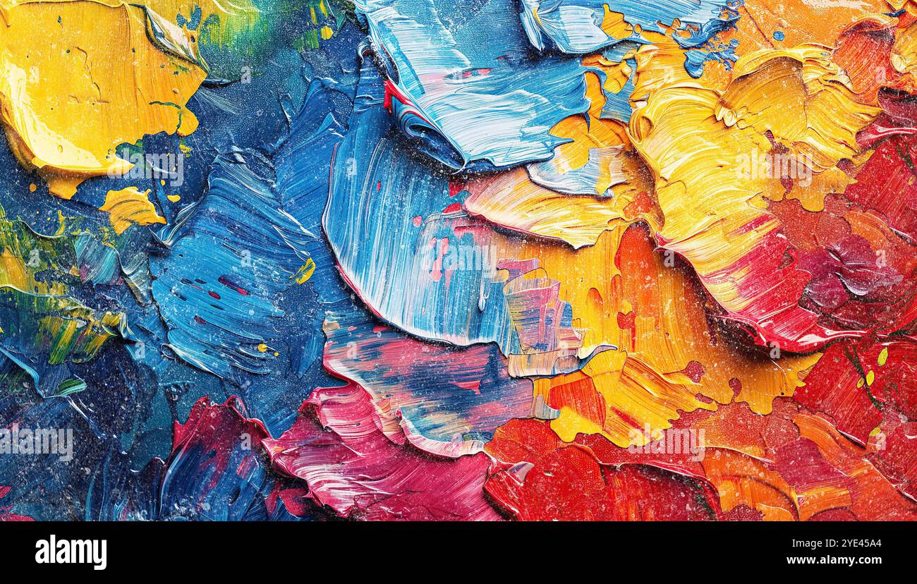 Aquarellfarben. Abstrakte Pinselstriche Acryl- und Aquarellmalerei. Farbiger Texturhintergrund. Stockfoto