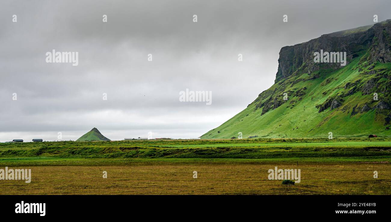 Isländische Landschaft in der Nähe von Vik Stockfoto