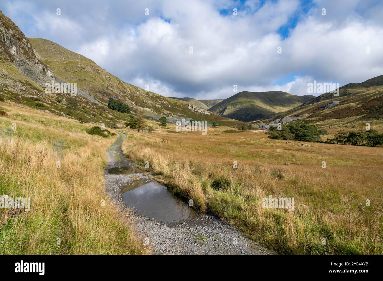 Dramatische Landschaft im Kentmere Valley nördlich von Kendal im Lake District National Park, Cumbria, England. Stockfoto