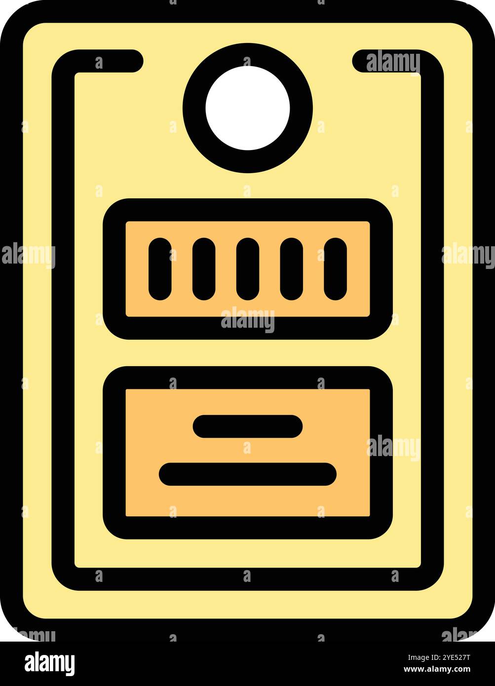 Dieses Symbol eines Stromzählers ist perfekt für Projekte im Zusammenhang mit Energieverbrauch, Versorgungsunternehmen und Smart Homes Stock Vektor