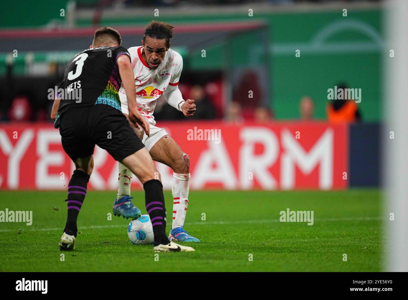 Red Bull Arena, Leipzig, Deutschland. Oktober 2024. RB Leipzig gegen den FC St. Pauli, in der Red Bull Arena, Leipzig, Deutschland. Ulrik Pedersen/CSM/Alamy Live News Stockfoto