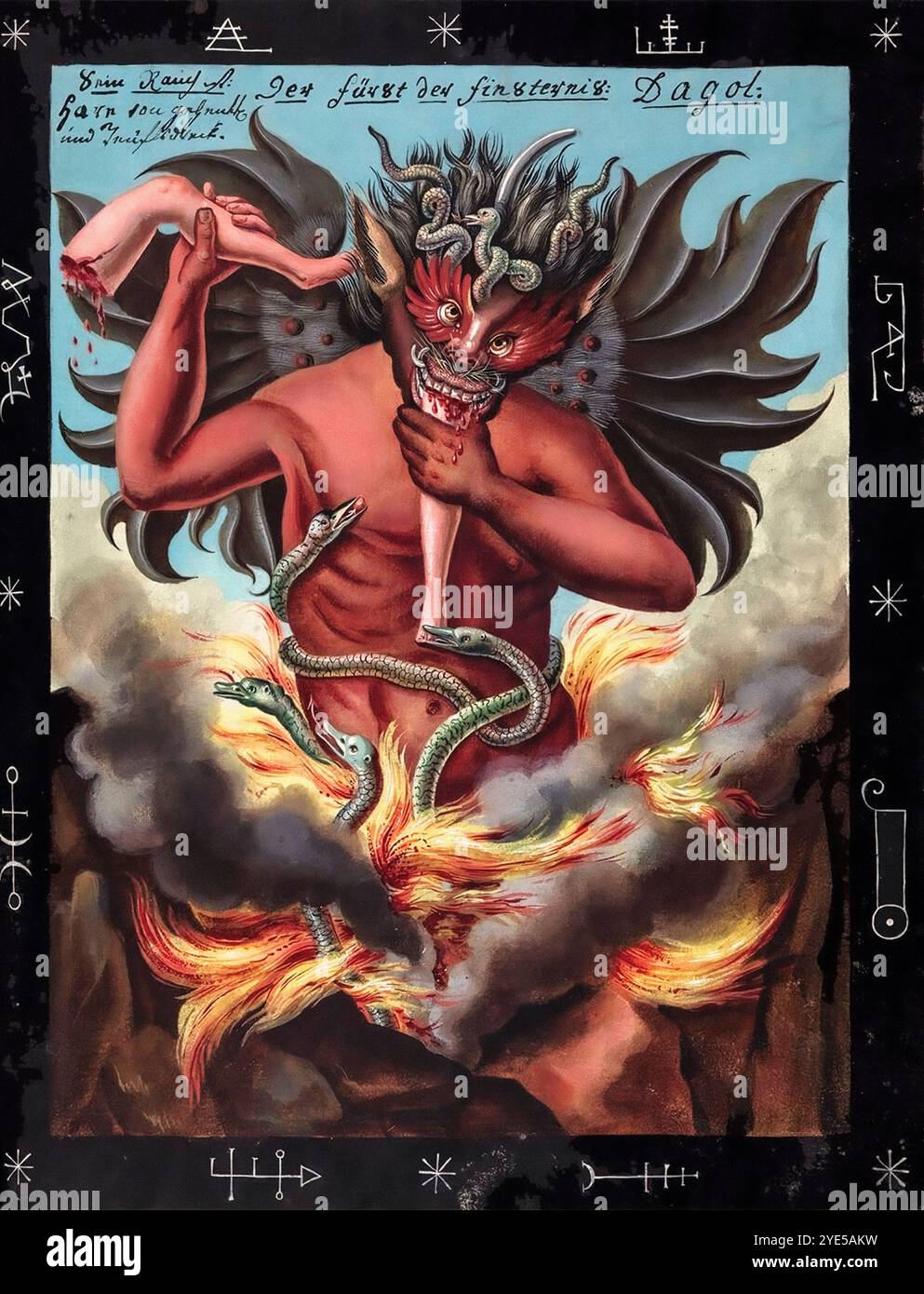 Compendium rarissimum totius Artis Magicae sistematisatae per celeberrimos Artis hujus Magistros 1792 (Original 1057)- Dagol Stockfoto