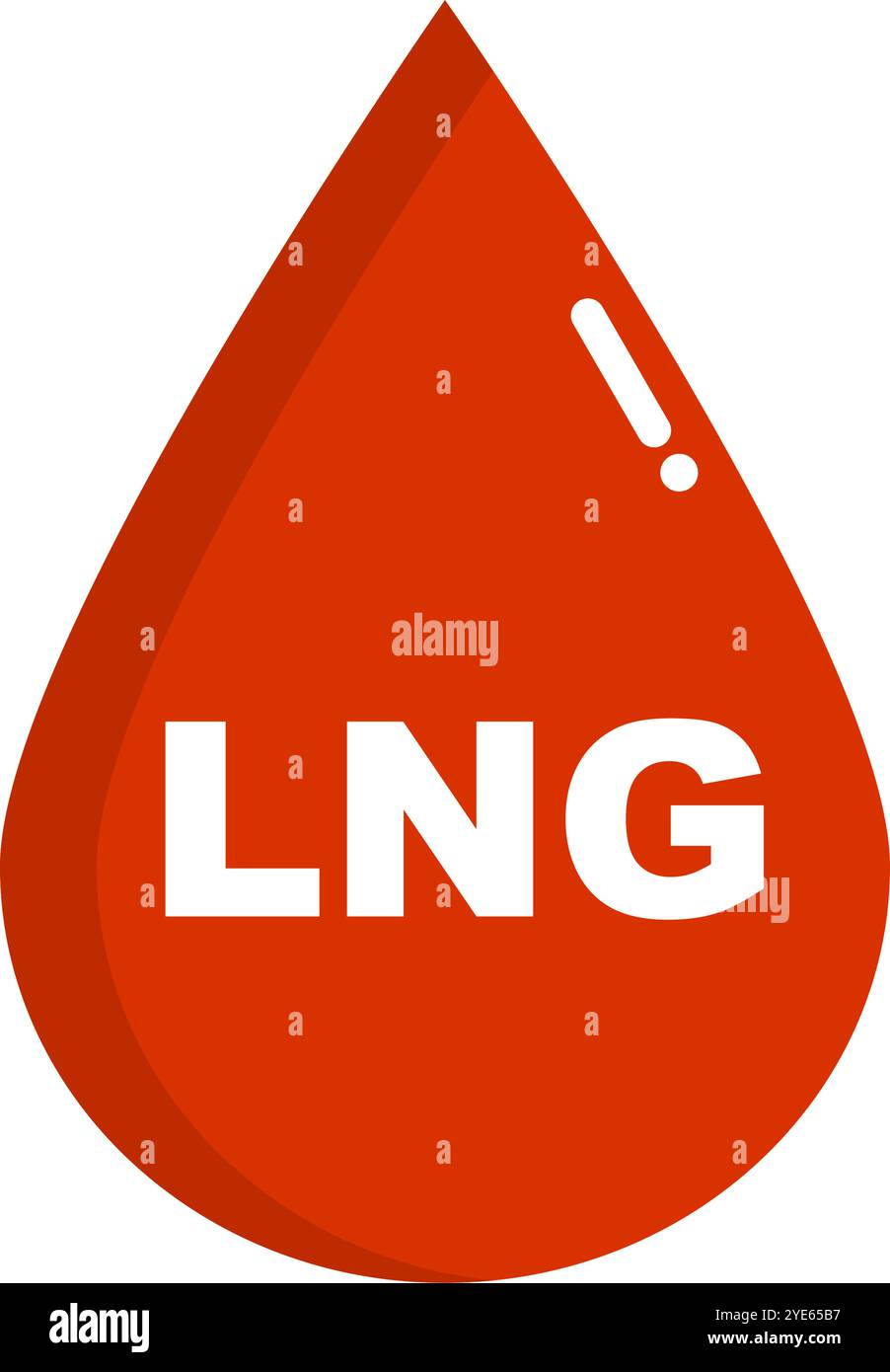 LNG-Öl-Symbol. LNG-Energie. Editierbarer Vektor. Stock Vektor