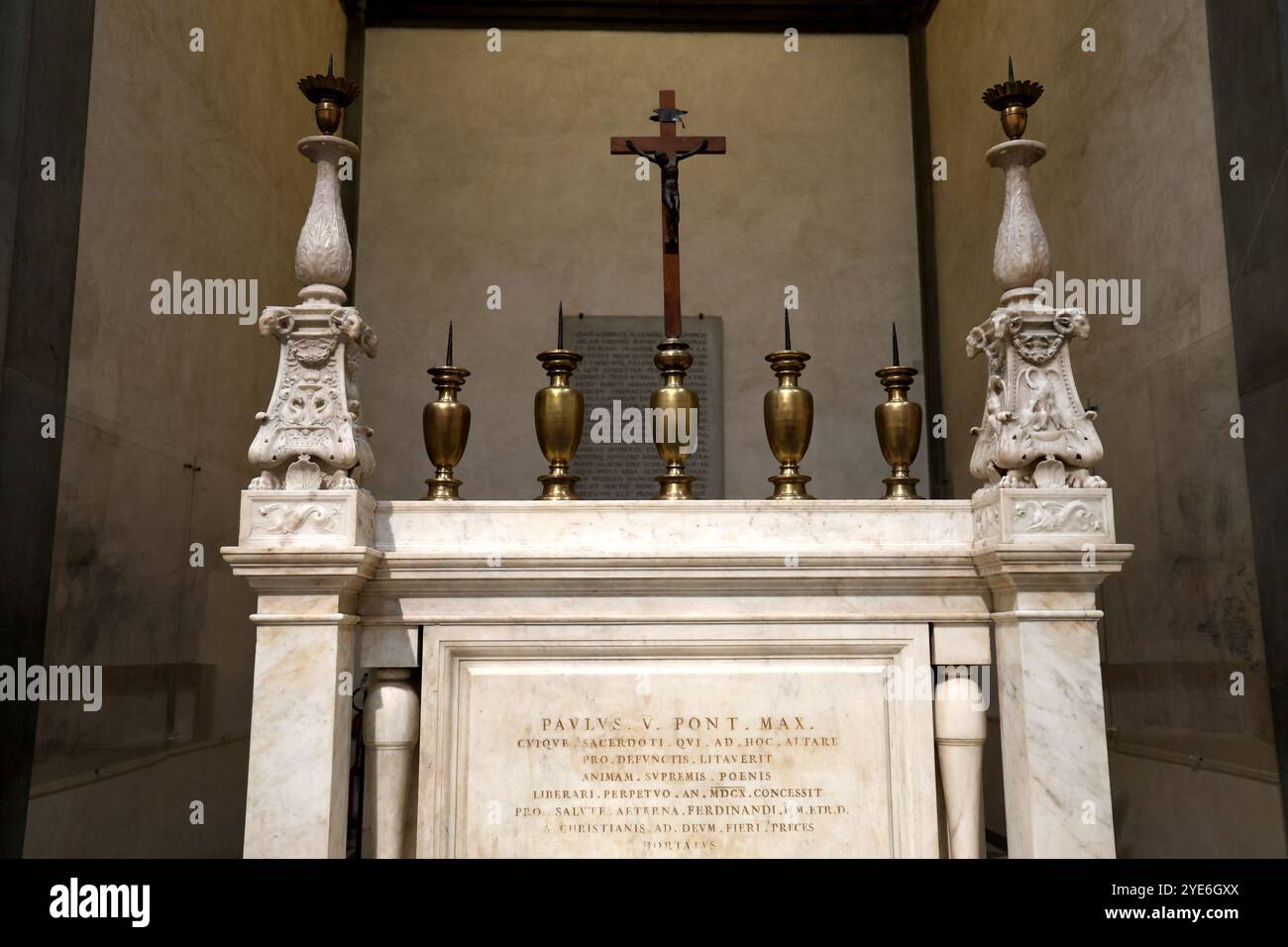 Marmoraltar in der Medici-Kapelle in Florenz Italien Stockfoto