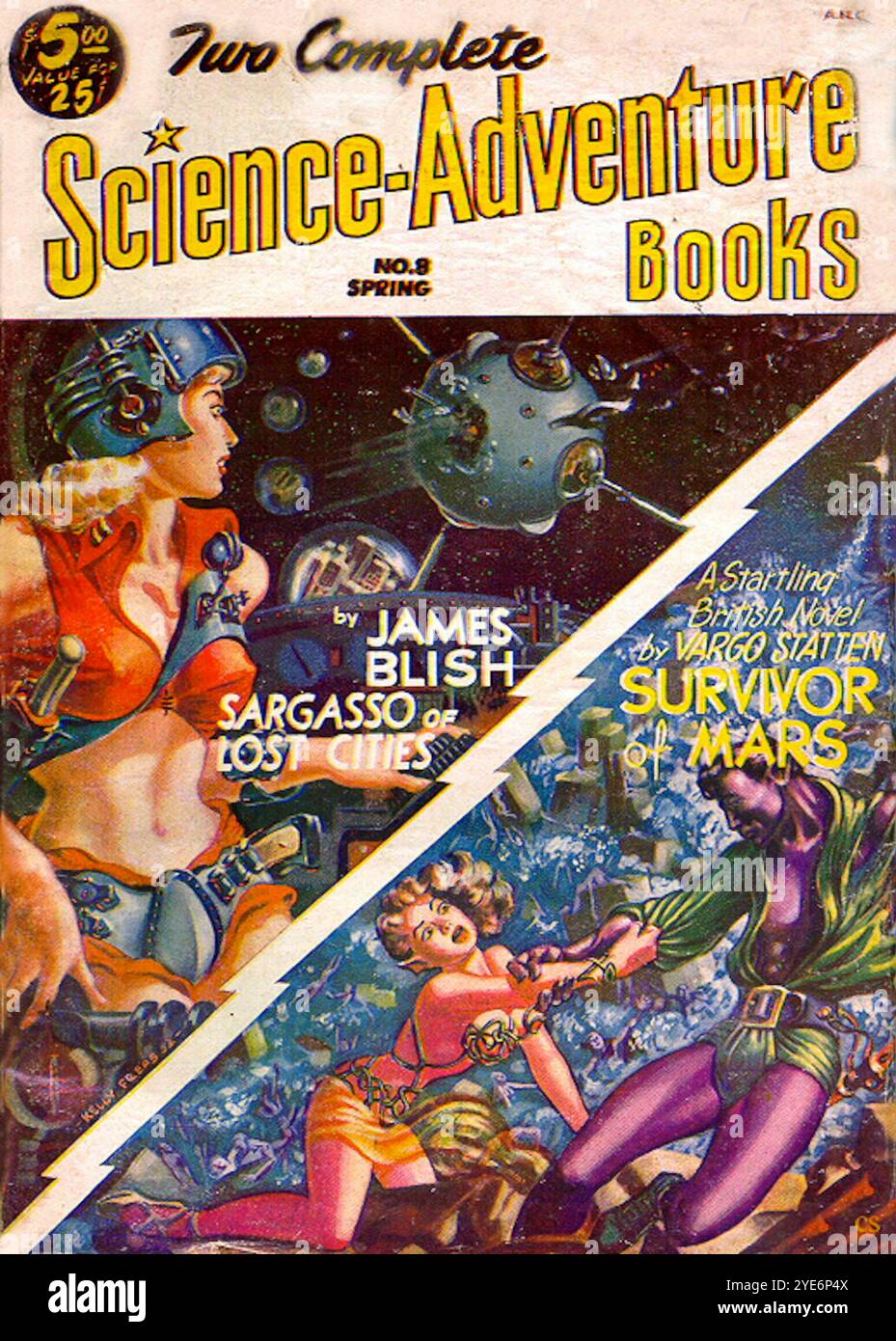 Science Adventure Bücher #8 Frühjahr 1953. Stockfoto