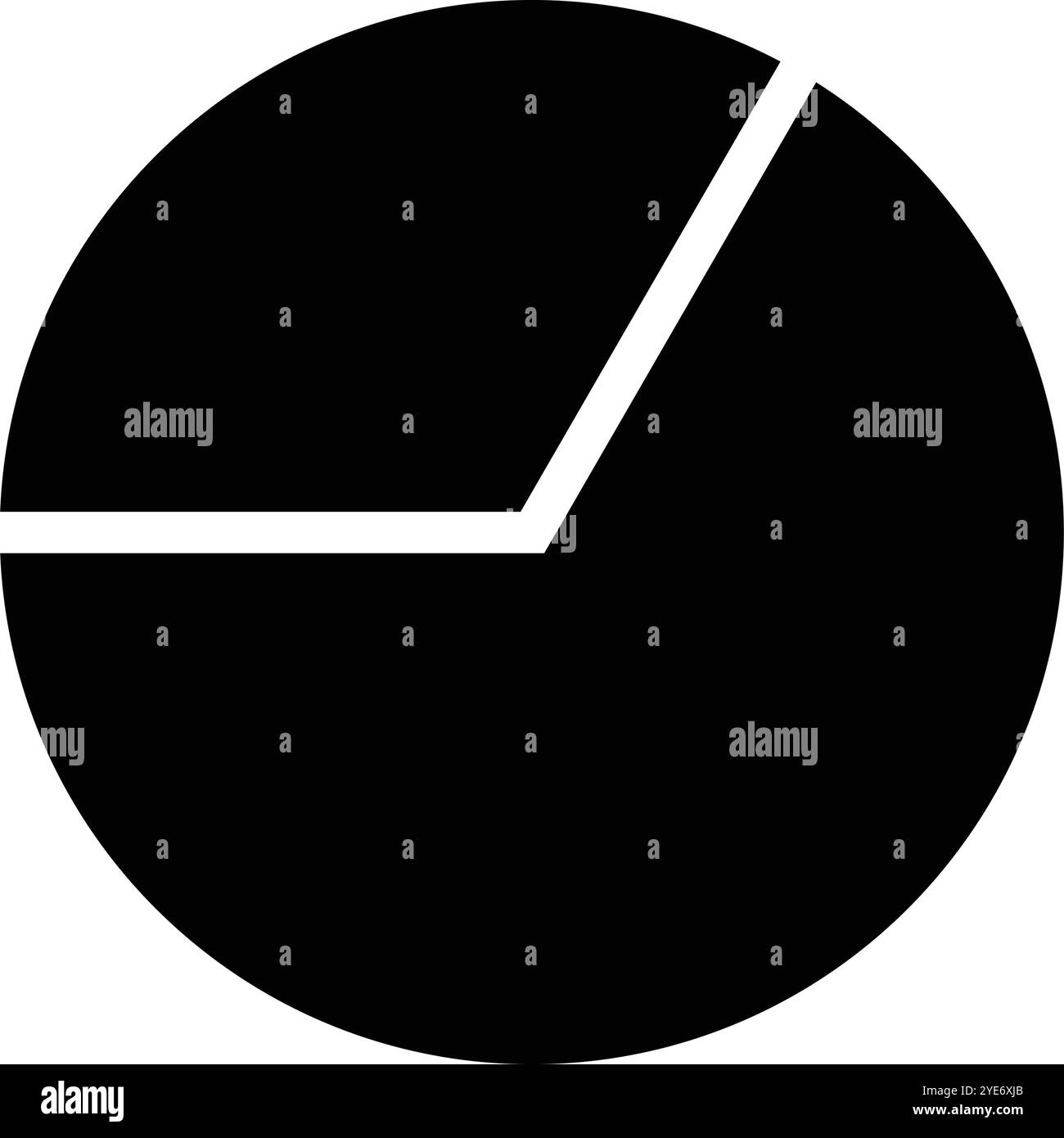 Illustrationsdesign für Bruchmathematik-Symbole Stock Vektor