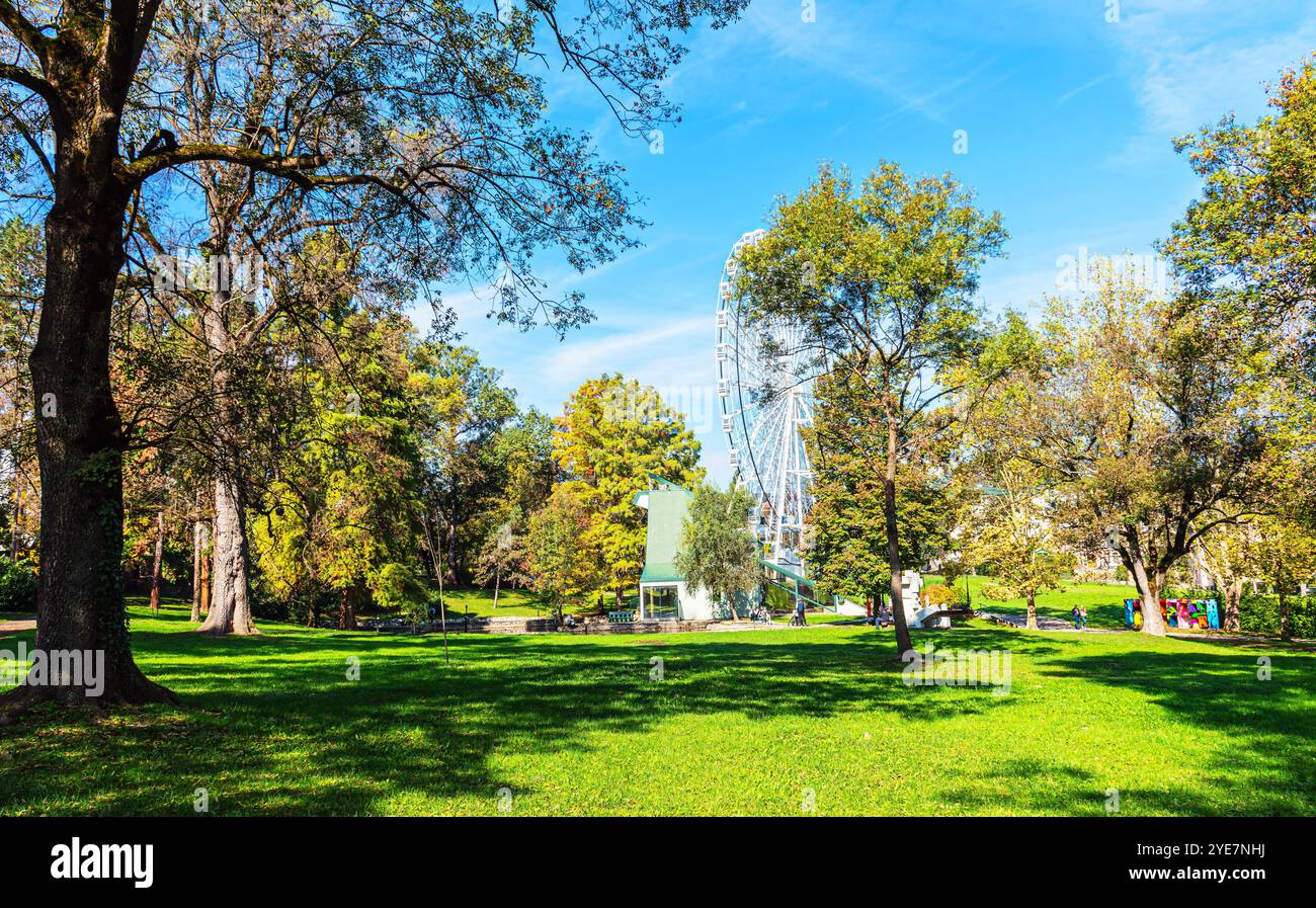 Vrnjacka Banja - Mineral Spring Lake Stockfoto