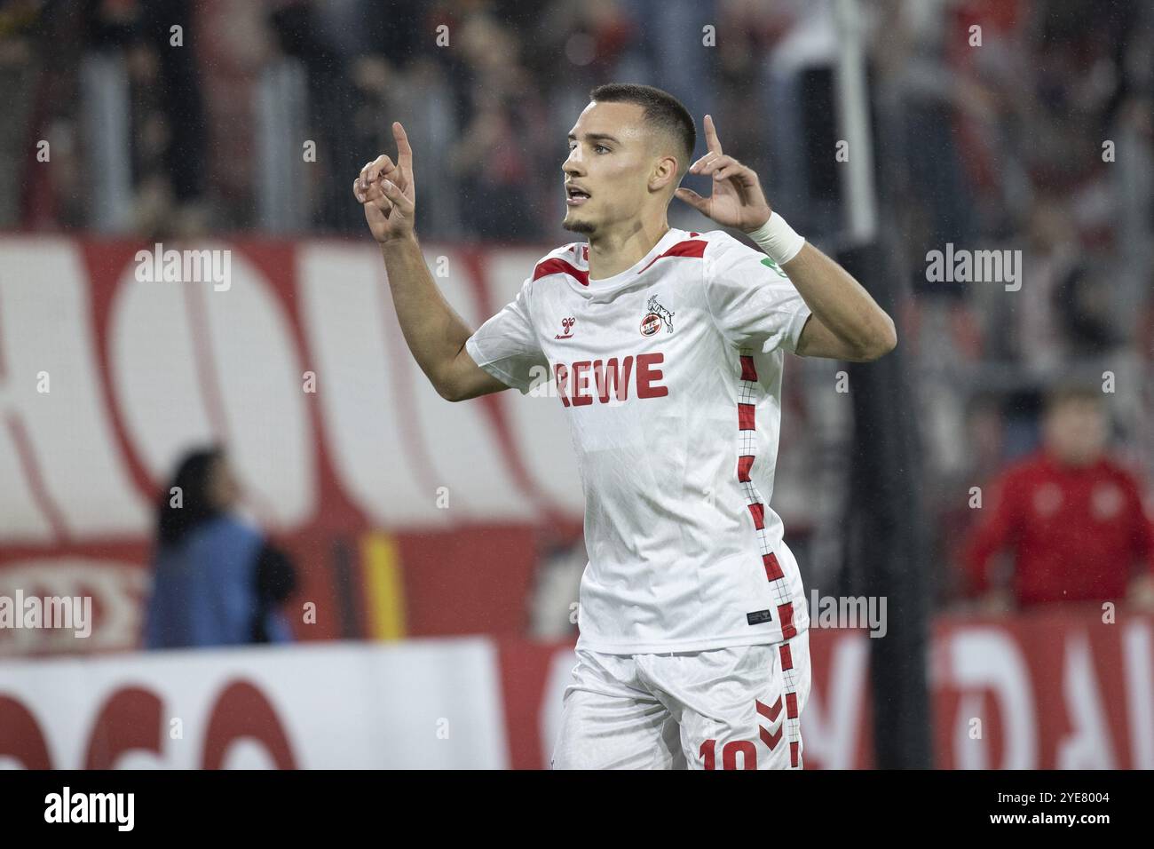 Tim Lemperle (1.FC Köln, Sturm, #19), DFB-Pokal: 1.FC Köln, Holstein Kiel am 29.10/2024 im RheinEnergieStadion Köln. (DFL/DFB REG Stockfoto