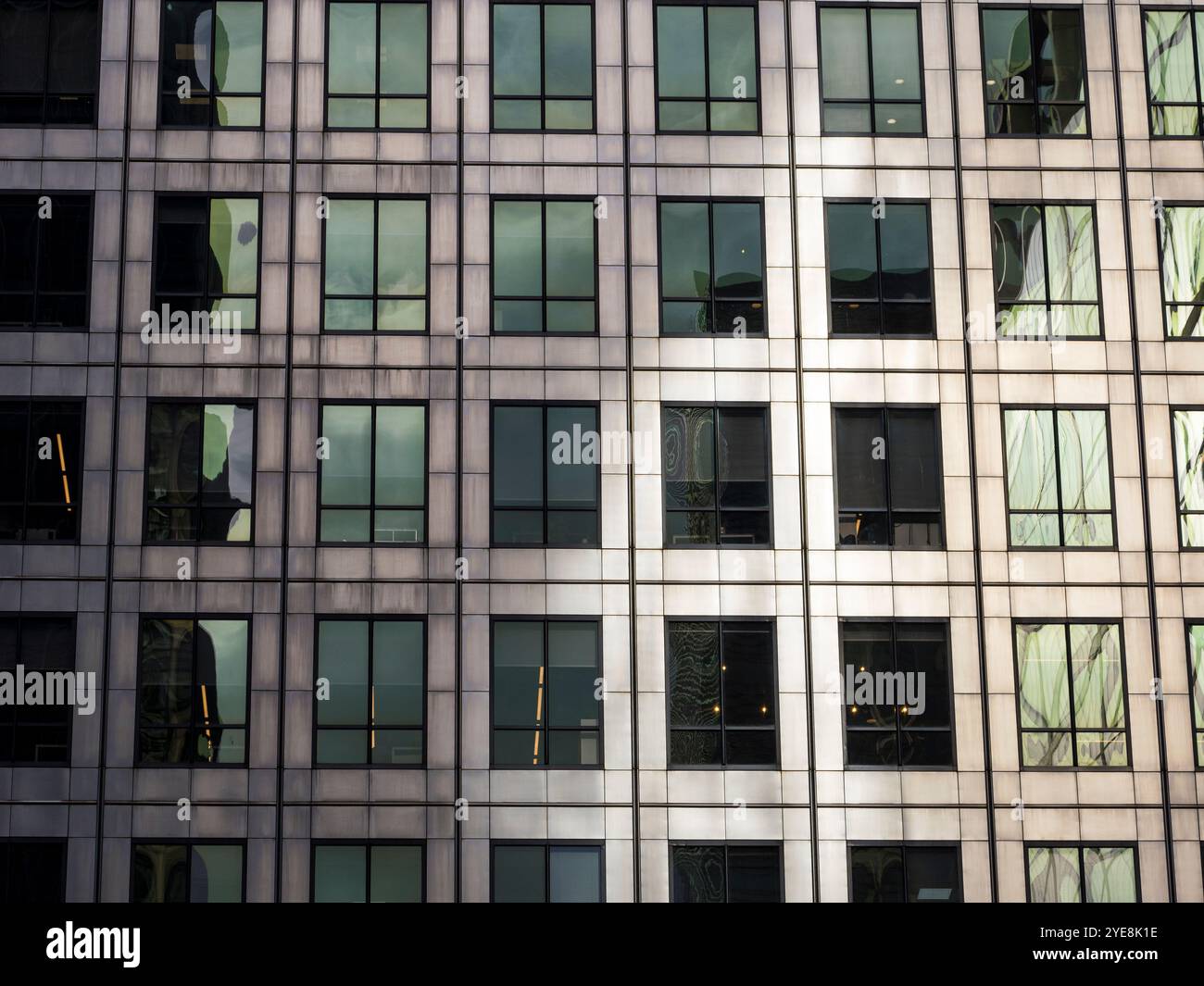 One Canada Square, Windows, Skyscraper, Docklands, London, England, Großbritannien, GB. Stockfoto