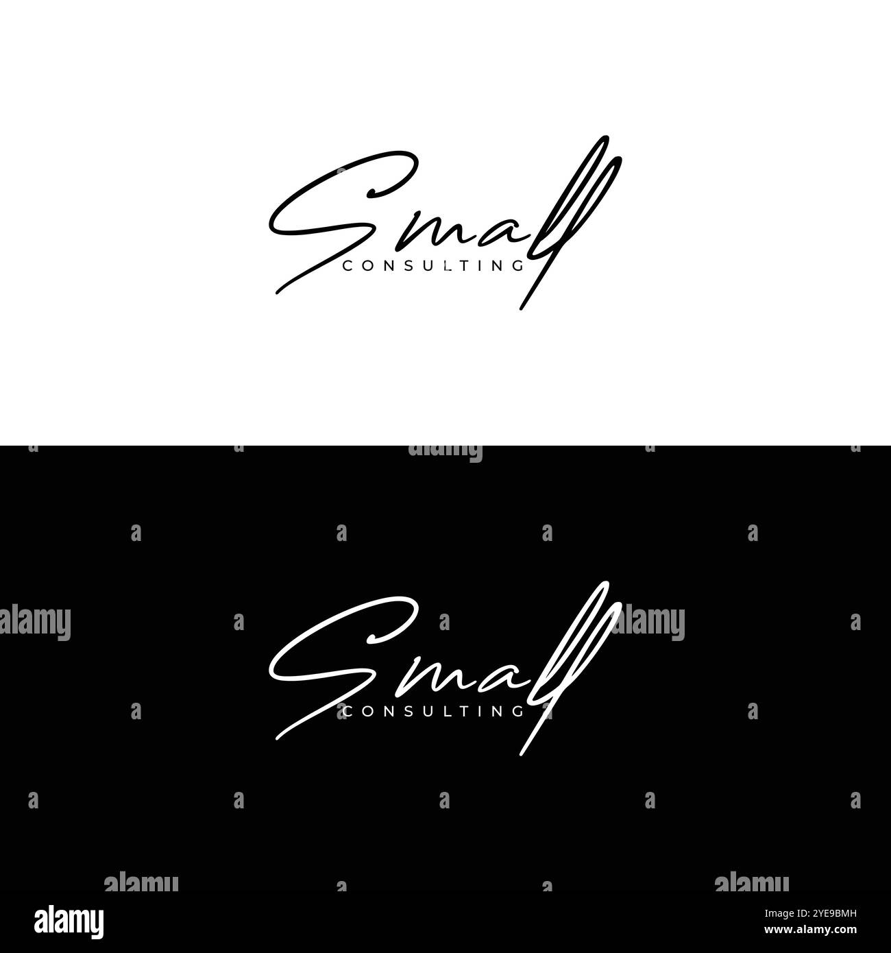 Kleines Consulting Word Mark Logo Design Stock Vektor