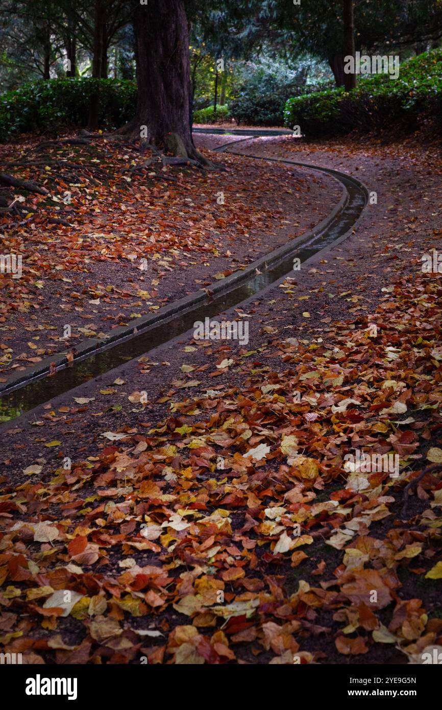 Water Rill im Rousham House and Gardens, Oxfordshire, England Stockfoto