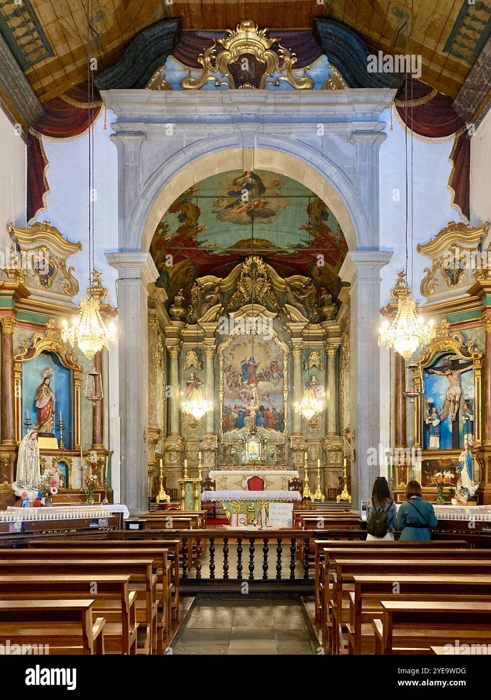 Kirche unserer Lieben Frau vom Berg, Monte, Funchal, Madeira - Smartphone-aufgenommenes Stockfoto