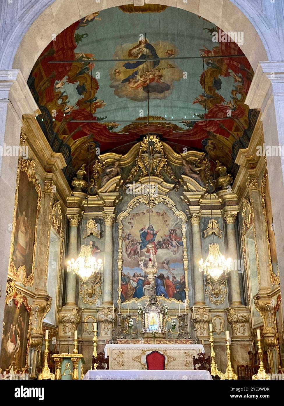 Kirche unserer Lieben Frau vom Berg, Monte, Funchal, Madeira - Smartphone-aufgenommenes Stockfoto
