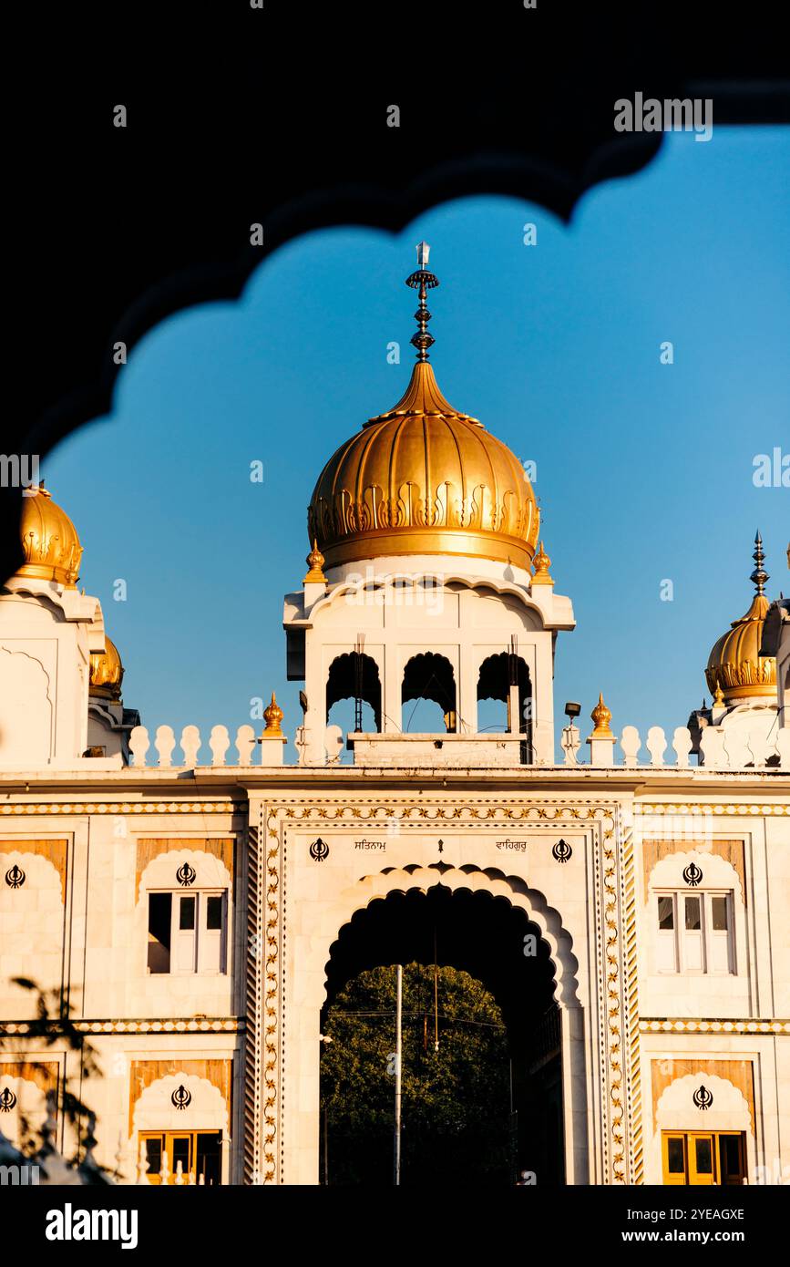 Gurudwara Maharani Chand Kaur in Jammu, Indien; Jammu, Jammu und Kaschmir, Indien Stockfoto