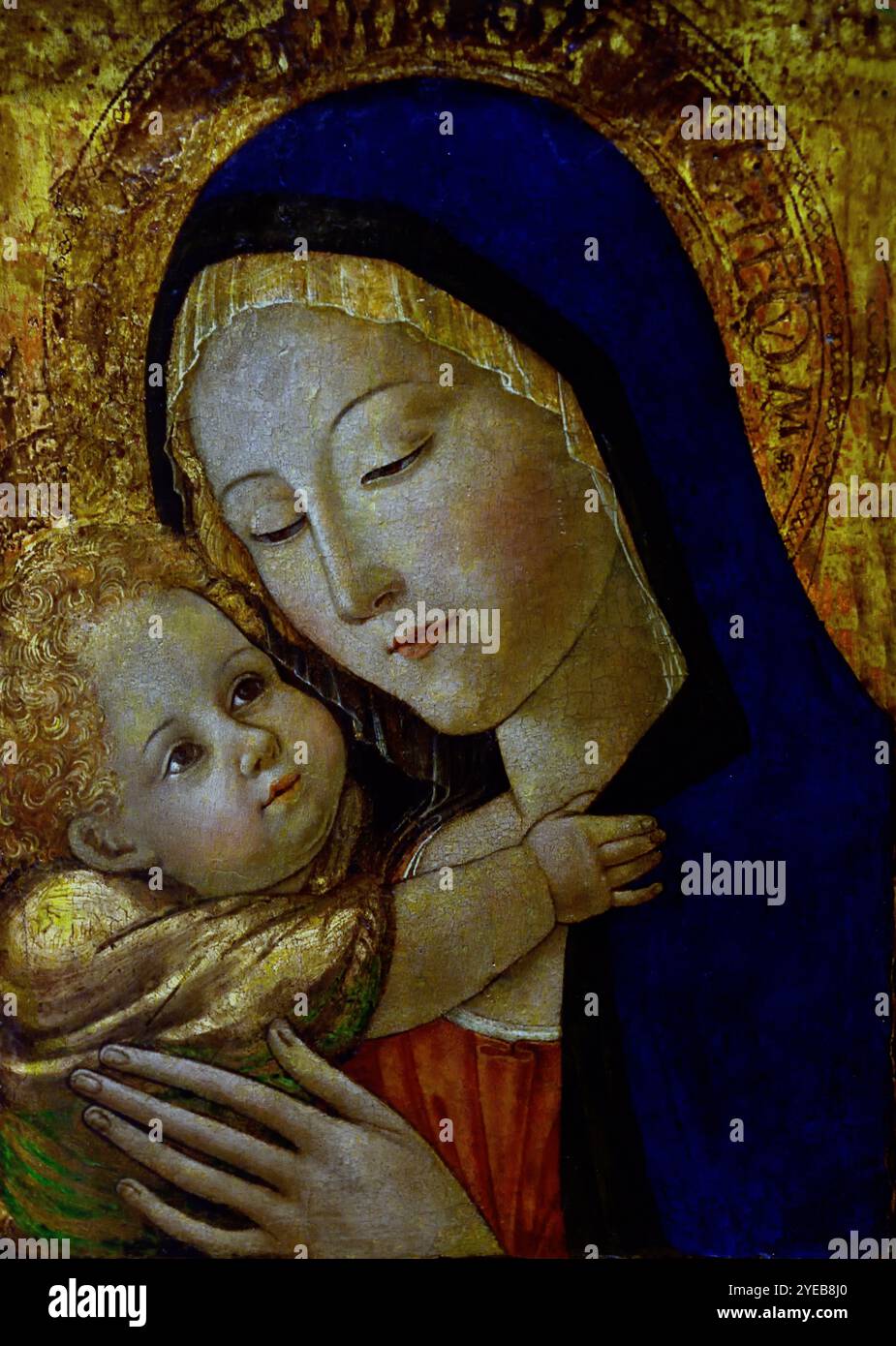 Maria mit Kind 14. Bis 15. Jahrhundert Unkown Maler Italien, Italienisch, Museum der Schönen Künste von Dijon Frankreich Stockfoto