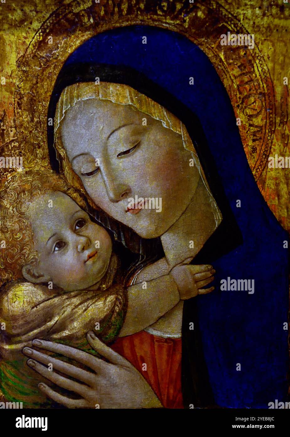 Maria mit Kind 14. Bis 15. Jahrhundert Unkown Maler Italien, Italienisch, Museum der Schönen Künste von Dijon Frankreich Stockfoto