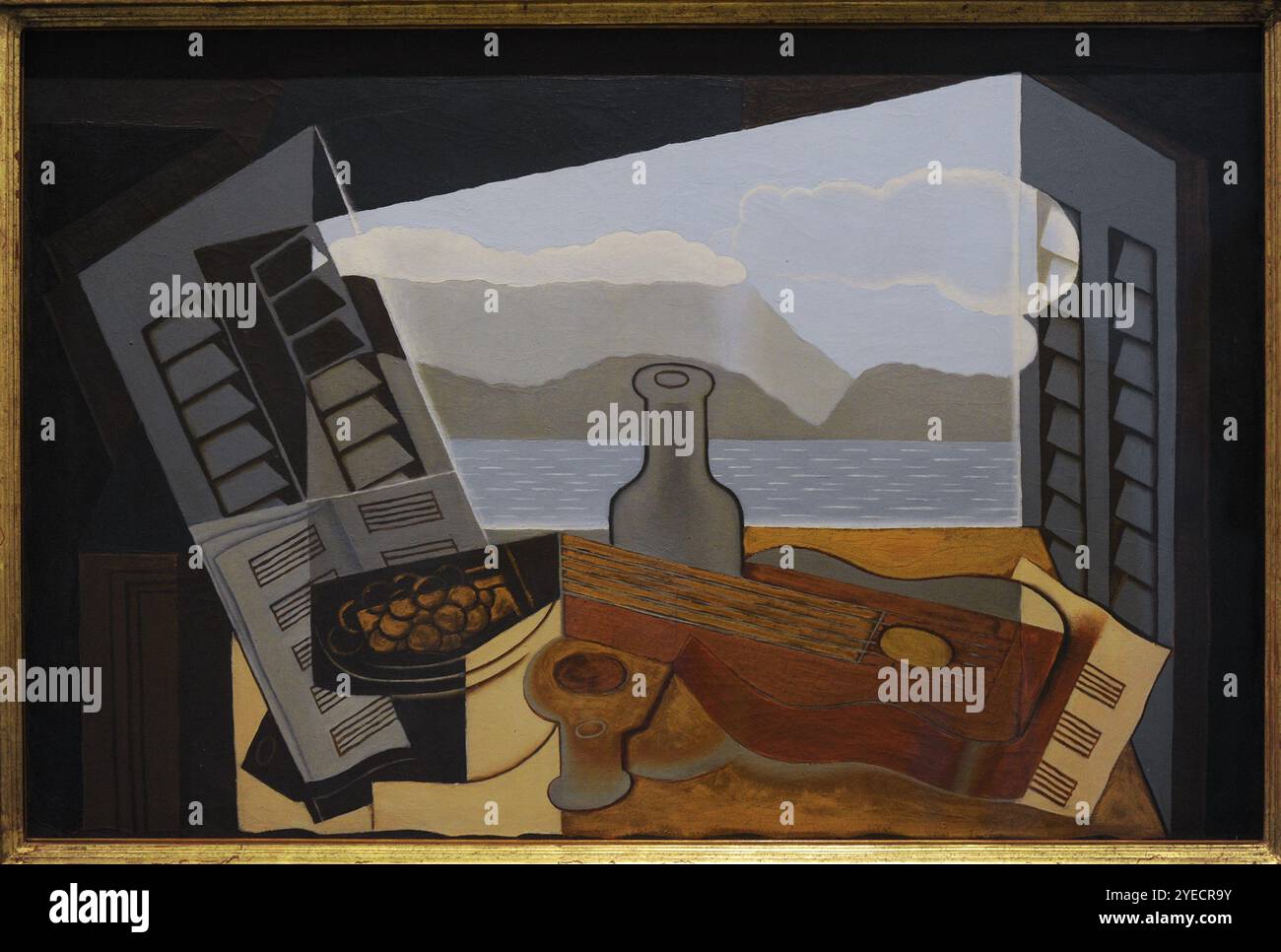 Juan Gris (José Victoriano González Pérez) (1887-1927). Spanischer Maler. La fenêtre ouverte (offenes Fenster), 1921. Öl auf Leinwand, 66 x 100 cm. Nationales Kunstzentrum Reina Sofía. Madrid. Spanien. Stockfoto