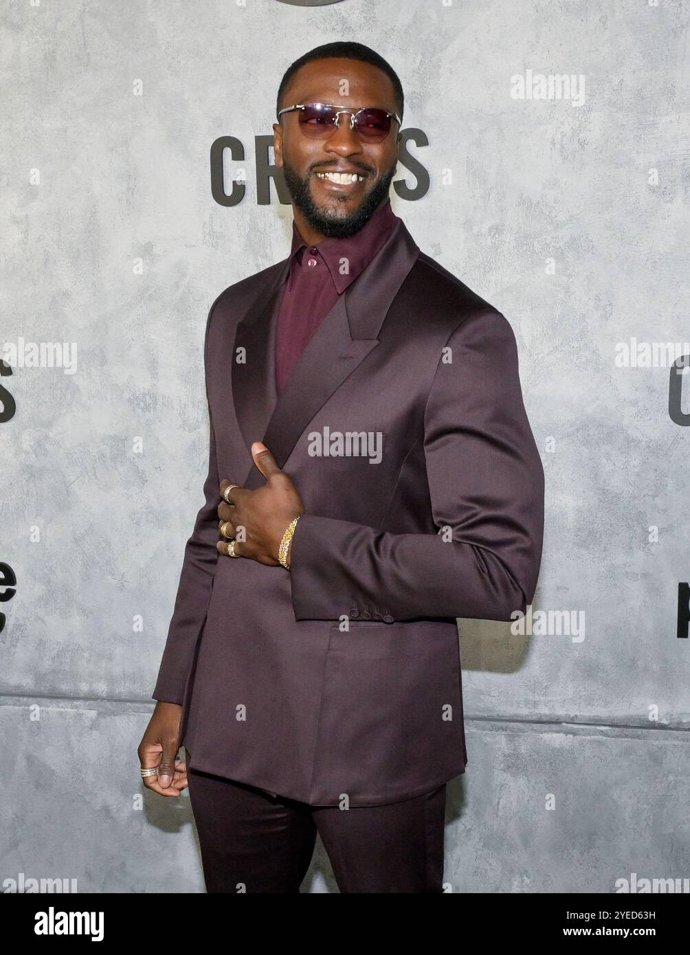 29. Oktober 2024, Hollywood, Kalifornien, USA: Aldis Hodge nimmt am „Cross“ Red Carpet Premiere Event Teil. (Credit Image: © Billy Bennight/ZUMA Press Wire) NUR REDAKTIONELLE VERWENDUNG! Nicht für kommerzielle ZWECKE! Stockfoto