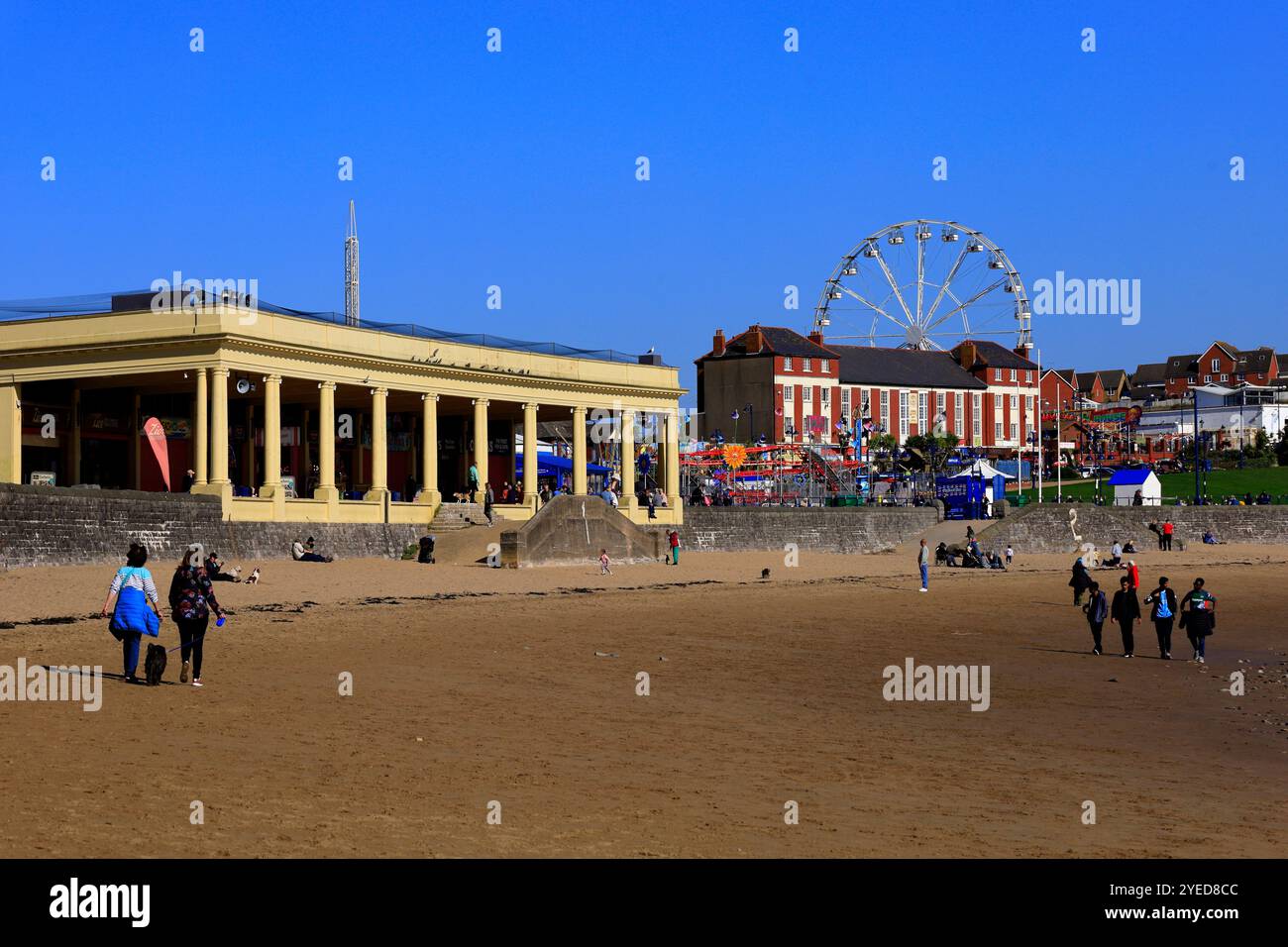 Pavillon in Whitmore Bay, Barry Island, Südwales. 2024 Stockfoto