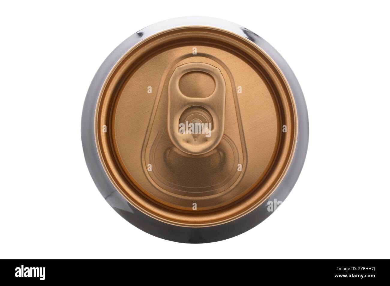 Goldene Drinks können auf weißem Hintergrund drauf sein Stockfoto