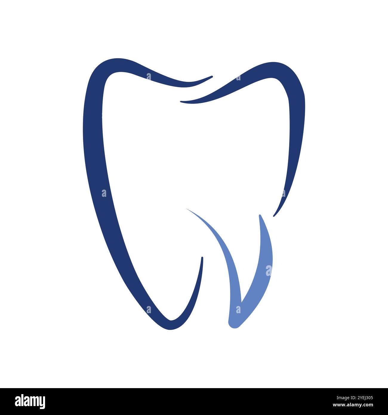 Initial Letter V Dental Clinical icon Design Template Stock Vektor
