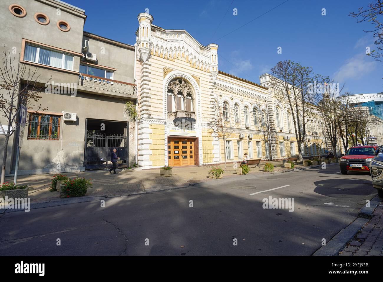 Chisinau, Moldawien. Oktober 2024. Außenansicht des Rathauses von Chisinau im Stadtzentrum Stockfoto