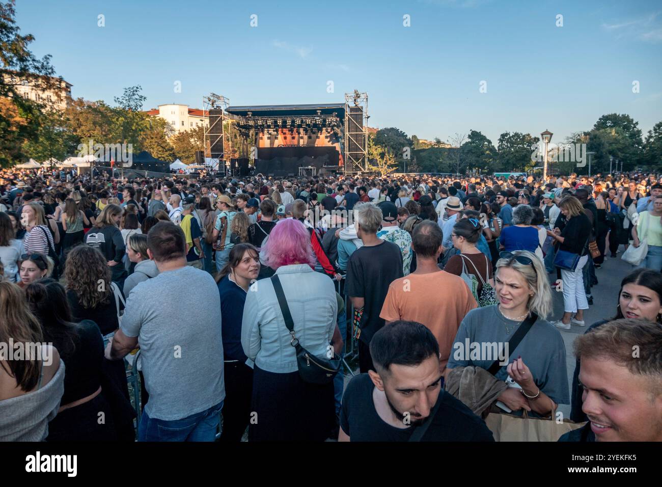 Görlitzer Park, Block Party, Peter Fox Live, Gratiskonzert, Berlin-Kreuzberg Stockfoto