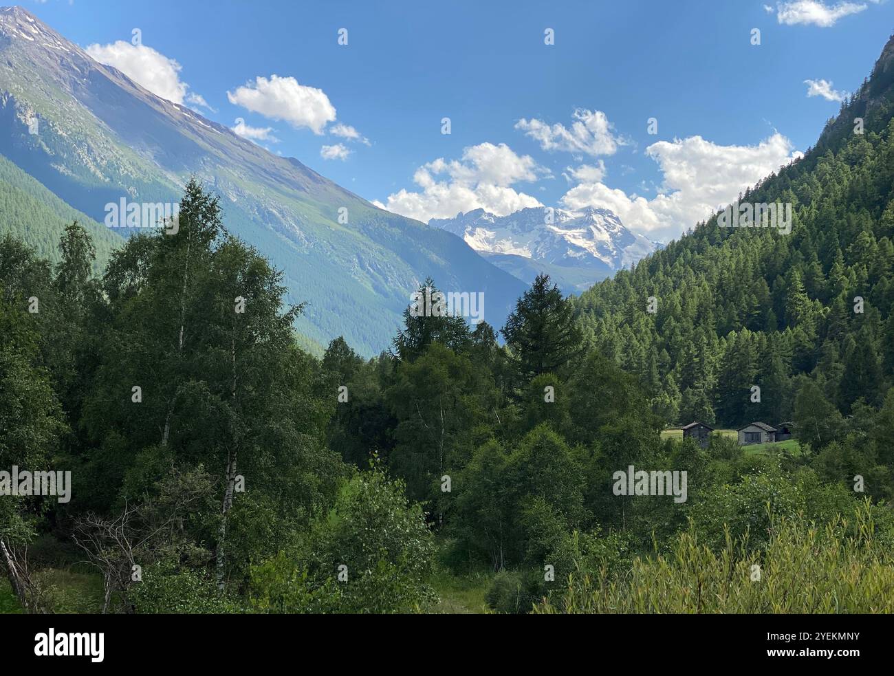 Fünf Seen Wanderung in Zermatt, Schweiz Stockfoto