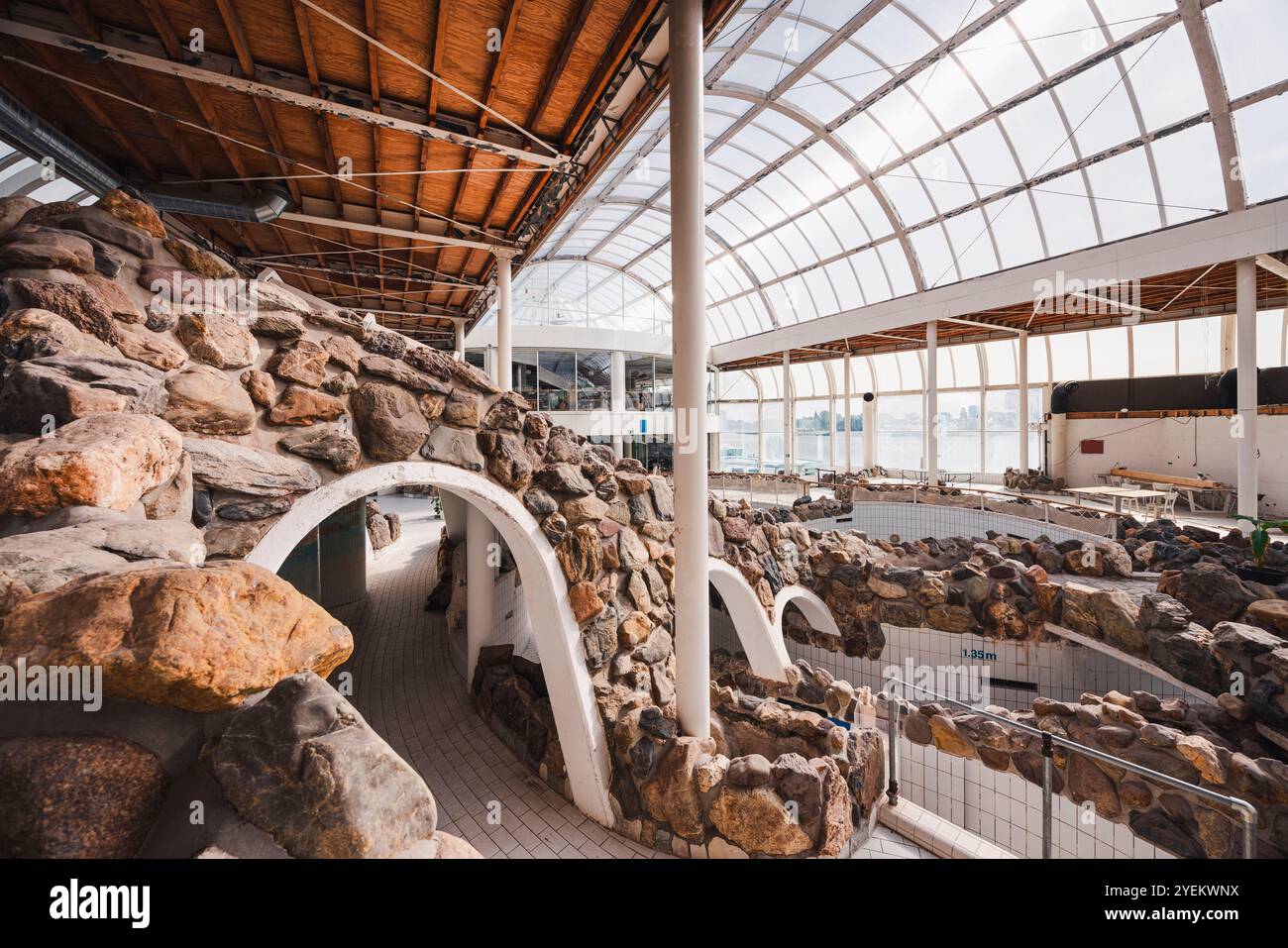 Tropicana Swimming Pool in Rotterdam, Niederlande Stockfoto