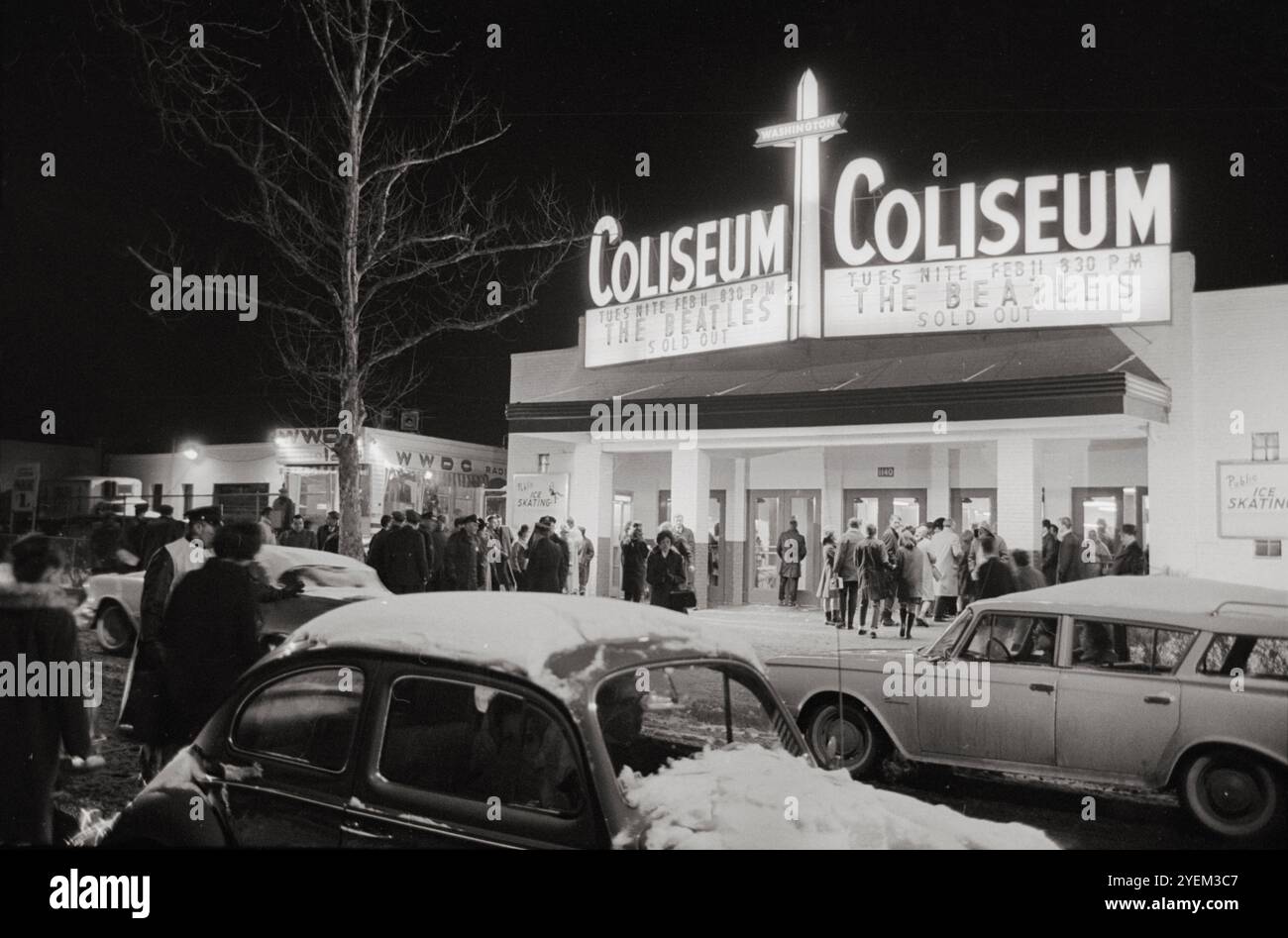 Die Beatles British Rock and Roll-Gruppe spielte ihre Show im Washington D.C. Coliseum. USA. 11. Februar 1964 Stockfoto
