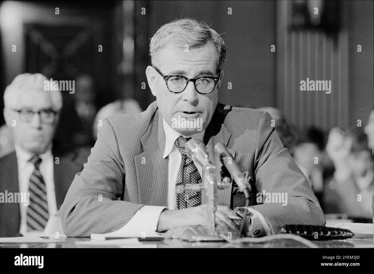 Harold Brown designierter Verteidigungsminister. Washington DC., USA. 11. Januar 1977 Stockfoto